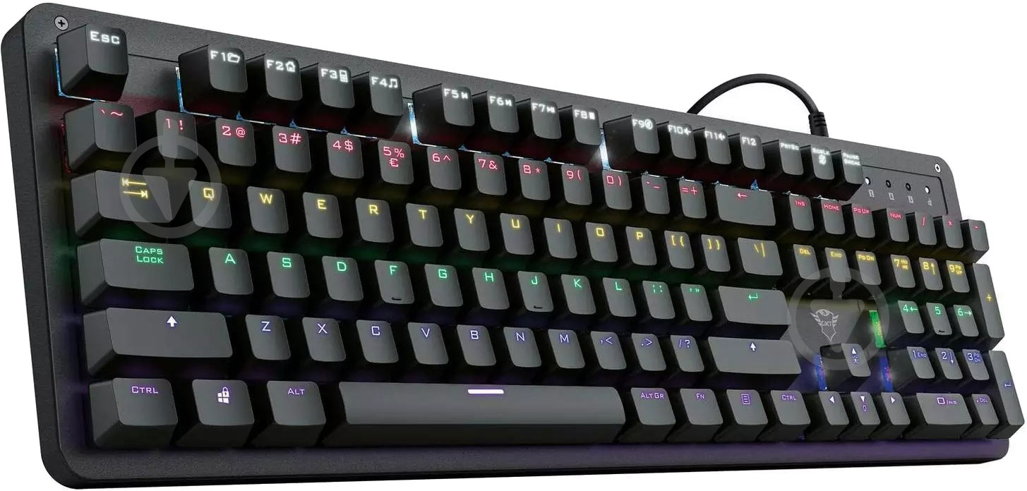 Клавиатура Trust (24200) GXT 863 Mazz Mechanical Keyboard black - фото 9 Клавиатура Trust (24200) GXT 863 Mazz Mechanical Keyboard black - фото 9