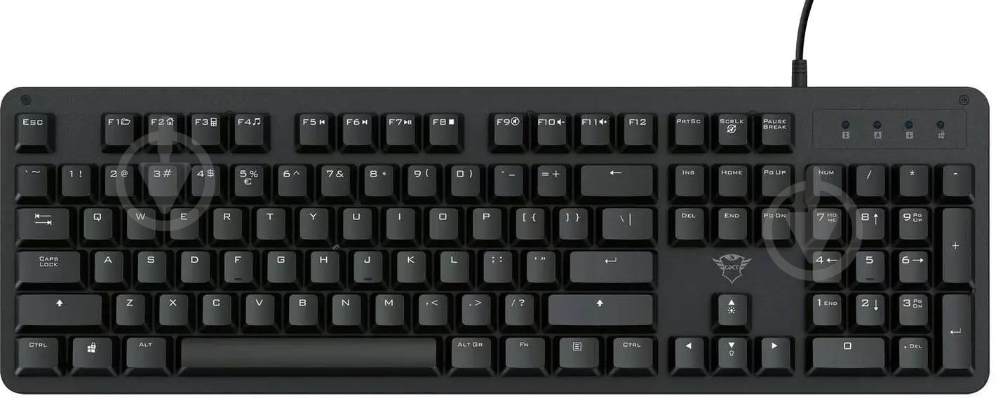 Клавиатура Trust (24200) GXT 863 Mazz Mechanical Keyboard black - фото 1 Клавиатура Trust (24200) GXT 863 Mazz Mechanical Keyboard black - фото 1
