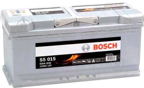 Аккумулятор автомобильный Bosch S5 015 110А 12 B 0 092 S50 150 «+» справа - фото 1 Аккумулятор автомобильный Bosch S5 015 110А 12 B 0 092 S50 150 «+» справа - фото 1