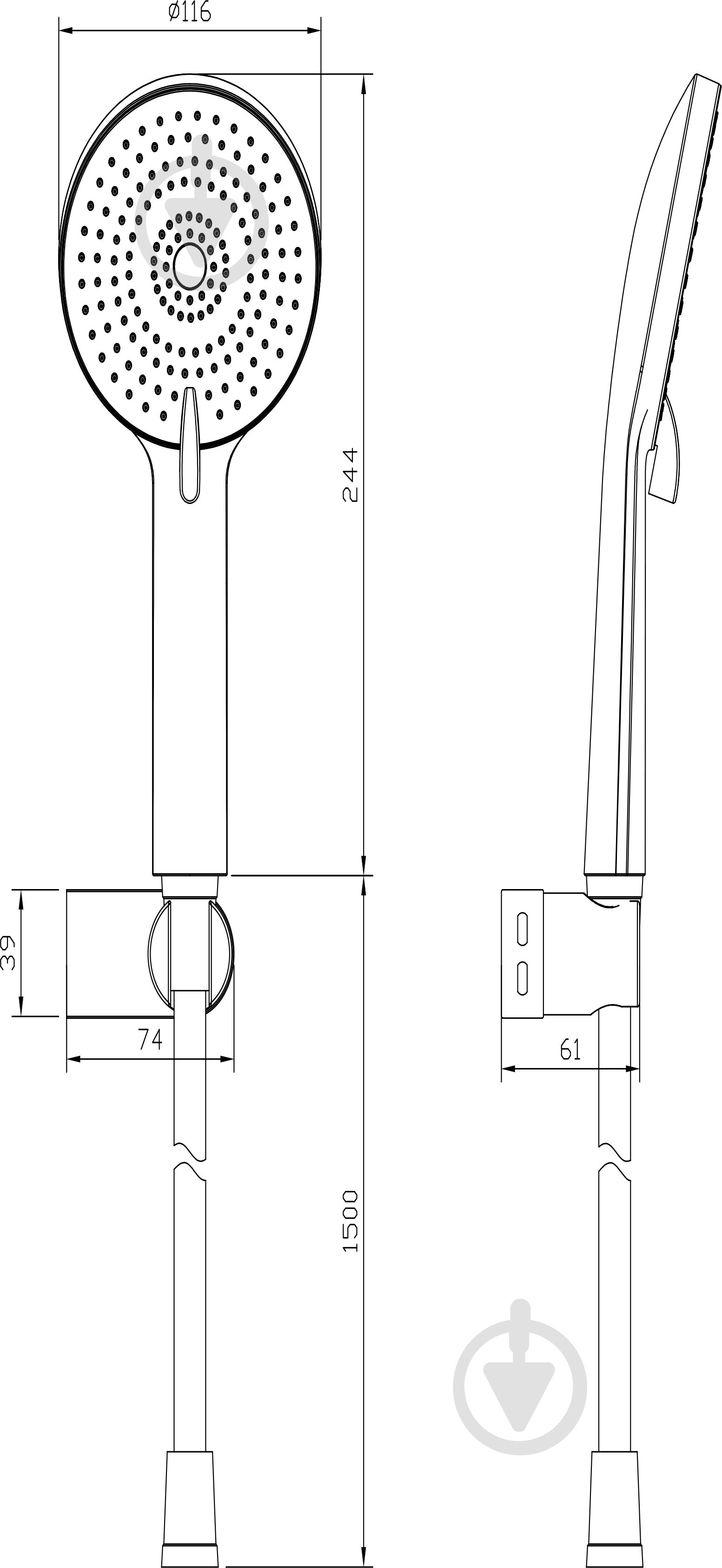 Душевой набор ScandiSPA ODIN золото - фото 5 Душевой набор ScandiSPA ODIN золото - фото 5