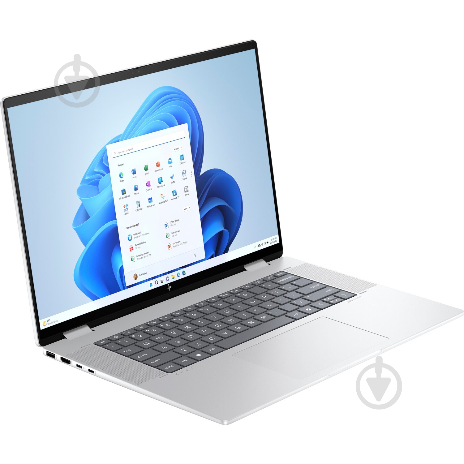 Ноутбук HP Envy x360 16" (A0NM9EA) silver - фото 2 Ноутбук HP Envy x360 16" (A0NM9EA) silver - фото 2
