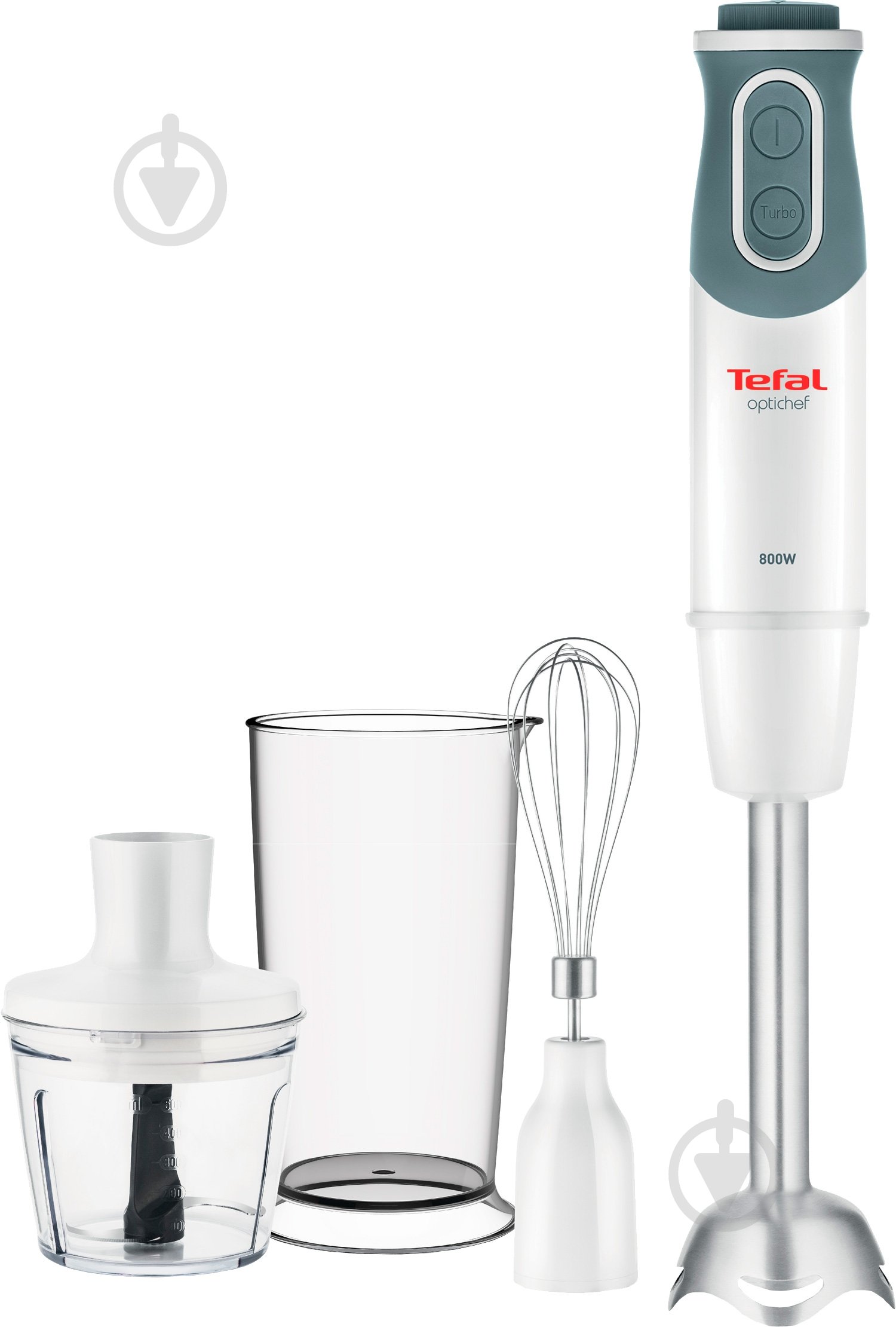 Блендер заглибний Tefal OPTICHEF HB643138 белый с серым - фото 1