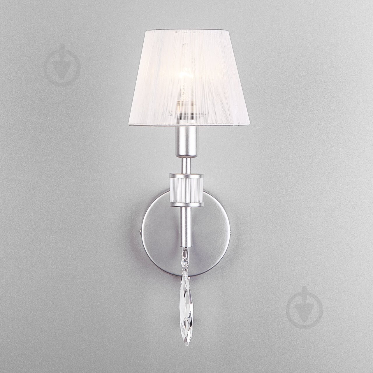 ВИТРИНА! Бра Strotskis Capri 1x40 Вт E14 серебро 60092/1 - фото 2