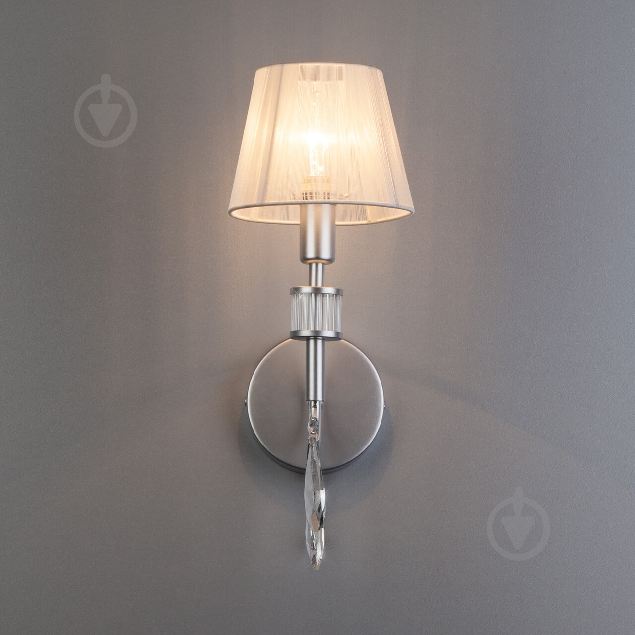 ВИТРИНА! Бра Strotskis Capri 1x40 Вт E14 серебро 60092/1 - фото 3