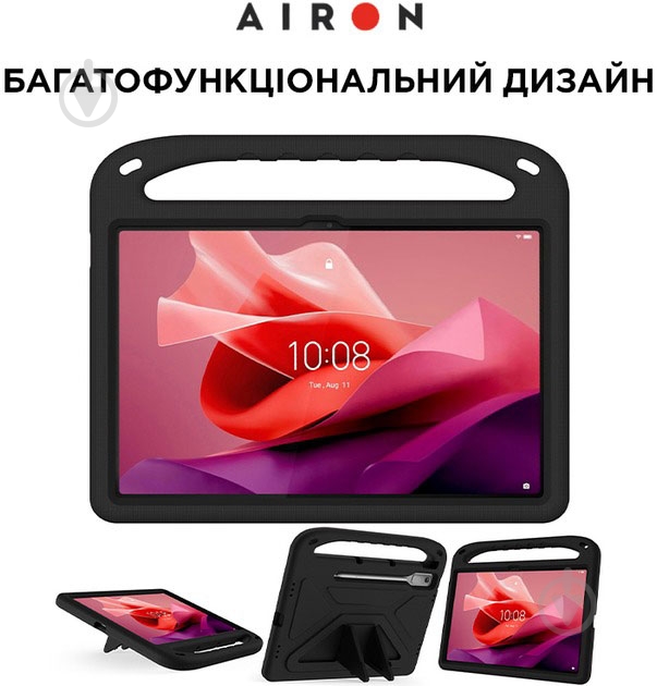 Противоударный чехол-подставка AIRON Premium Lenovo Tab P12 12.7" black (4822352781132) - фото 3 Противоударный чехол-подставка AIRON Premium Lenovo Tab P12 12.7" black (4822352781132) - фото 3
