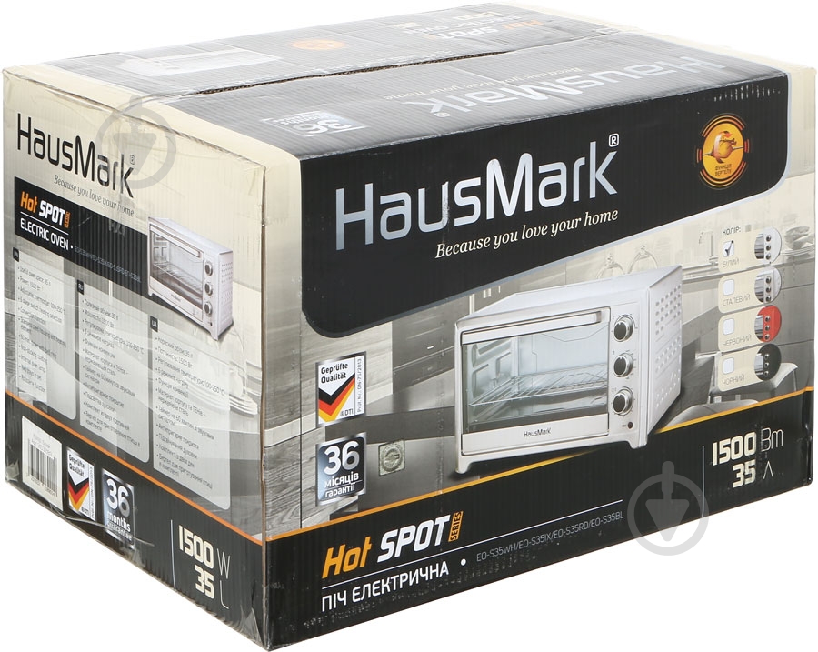 Электрическая печь HausMark EO-S35WH - фото 7 Электрическая печь HausMark EO-S35WH - фото 7