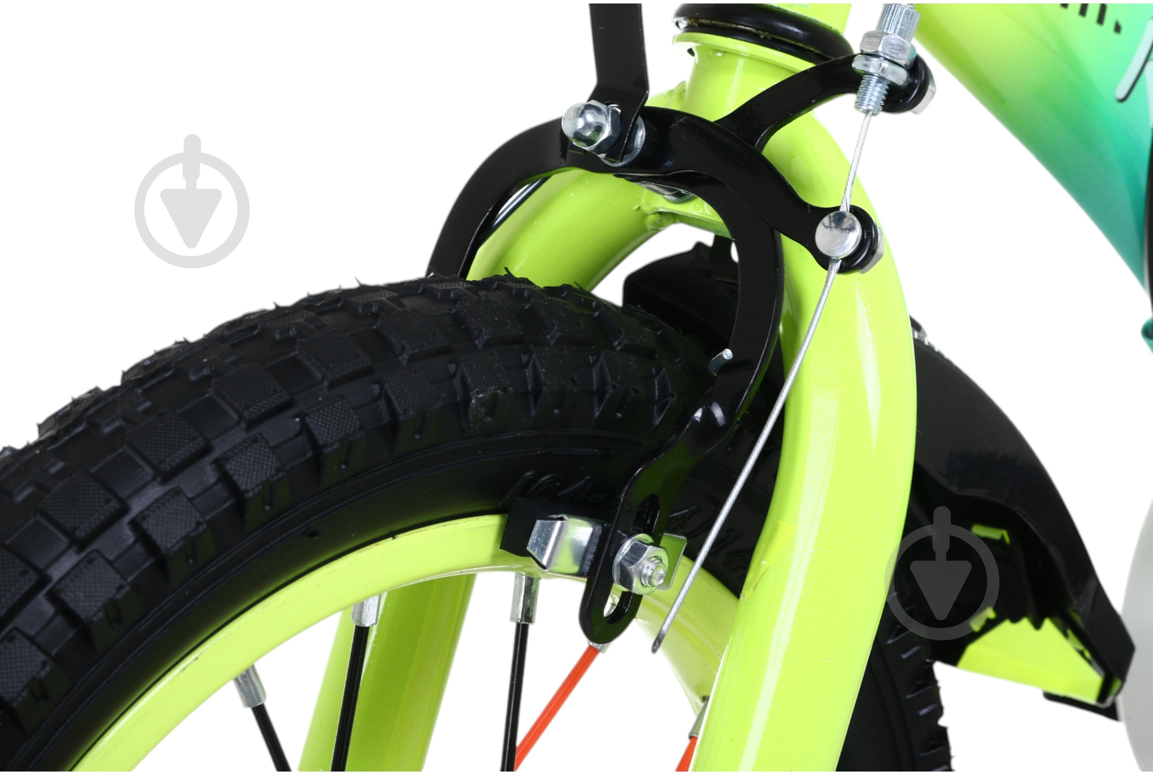 Велосипед дитячий MaxxPro kids 14' KQ-23 блакитний із жовтим - фото 4
