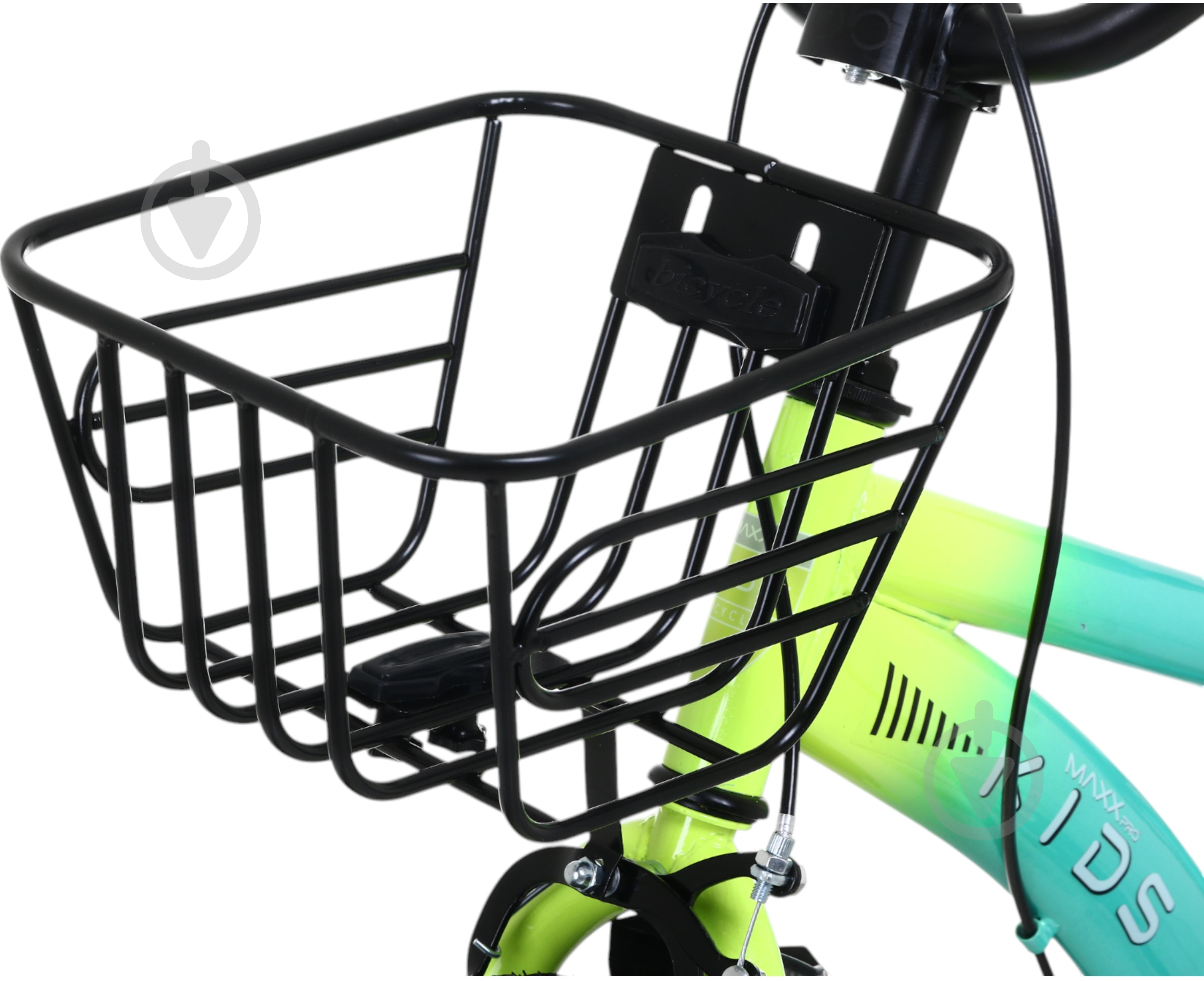 Велосипед дитячий MaxxPro kids 14' KQ-23 блакитний із жовтим - фото 6