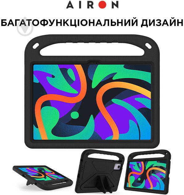 Противоударный чехол-подставка AIRON Premium Lenovo Tab M11 2024 / Xiaoxin Pad 2024 black (4822352781127) - фото 3 Противоударный чехол-подставка AIRON Premium Lenovo Tab M11 2024 / Xiaoxin Pad 2024 black (4822352781127) - фото 3
