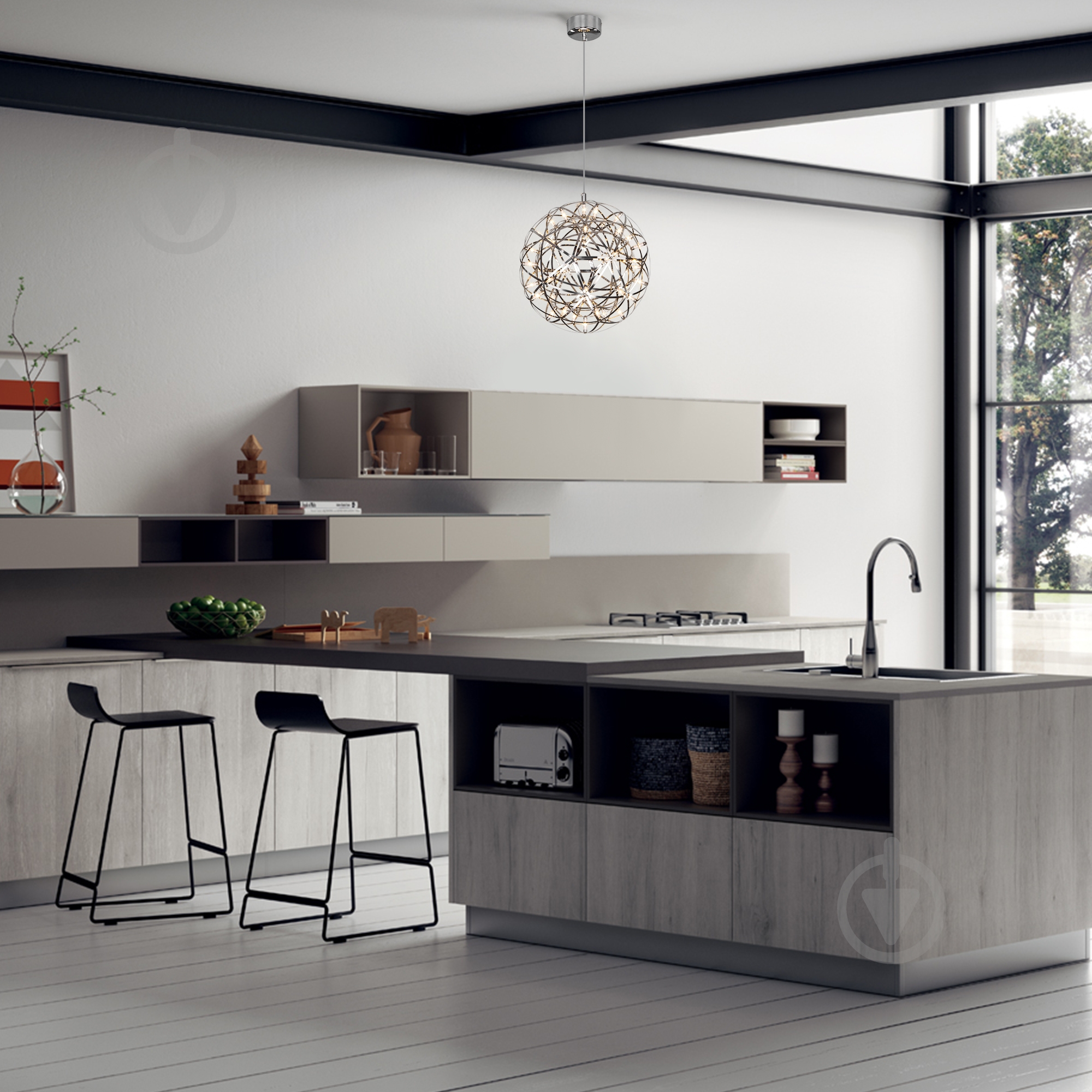 ВІТРИНА! Підвіс Strotskis Plesso 433/1 LED 25 Вт хром - фото 4