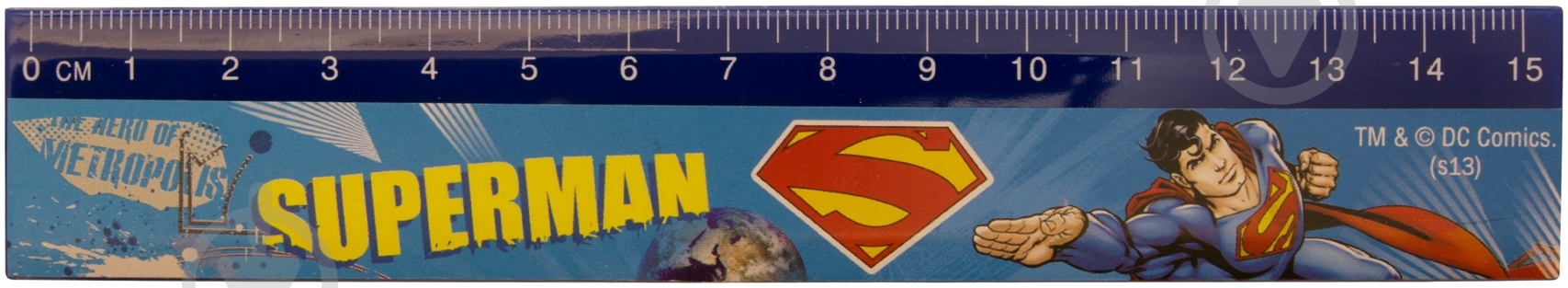 Лінійка Superman 15 см Cool For School - фото 1 Лінійка Superman 15 см Cool For School - фото 1