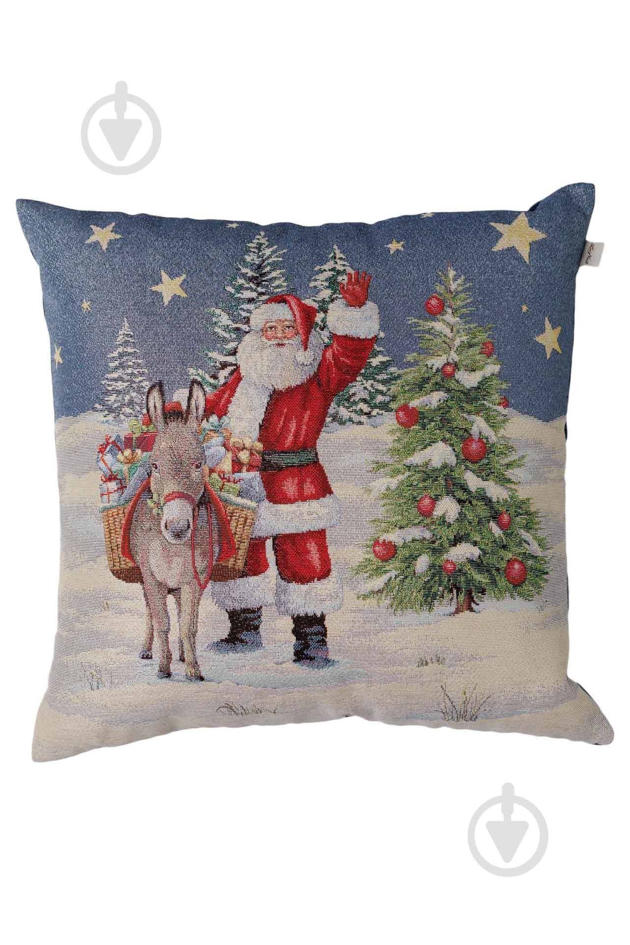 Подушка декоративная Поздравления от Санты 45x45 см La Nuit - фото 1 Подушка декоративная Поздравления от Санты 45x45 см La Nuit - фото 1