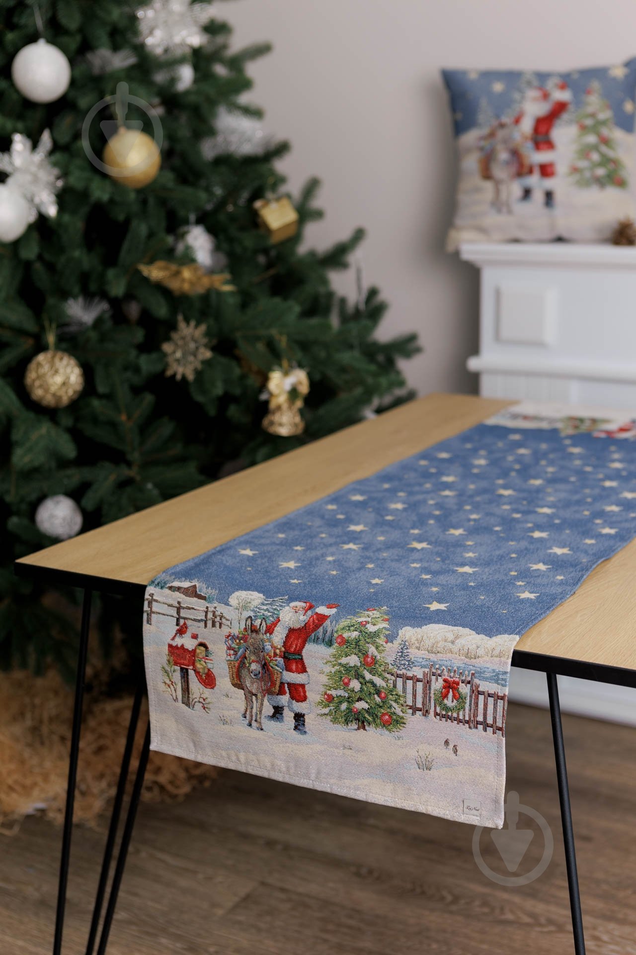 Подушка декоративная Поздравления от Санты 45x45 см La Nuit - фото 5 Подушка декоративная Поздравления от Санты 45x45 см La Nuit - фото 5