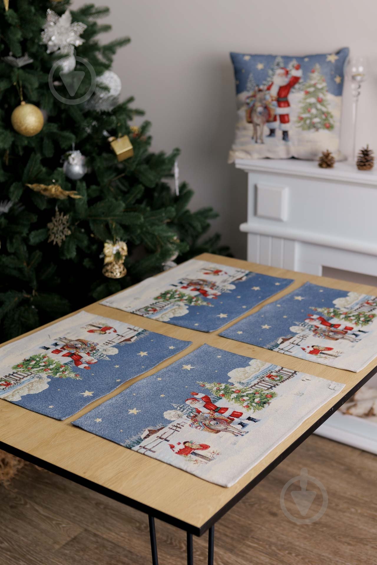 Подушка декоративная Поздравления от Санты 45x45 см La Nuit - фото 6 Подушка декоративная Поздравления от Санты 45x45 см La Nuit - фото 6