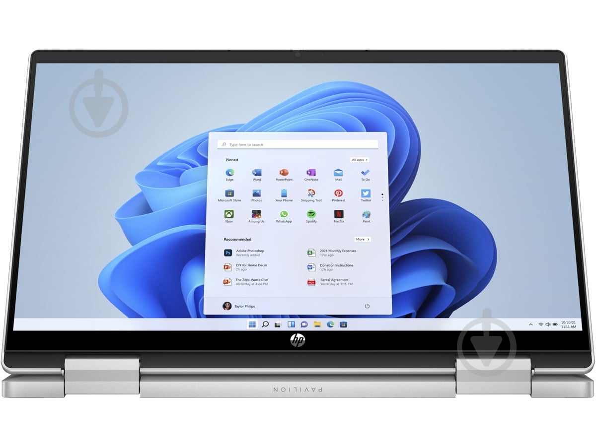 Ноутбук HP Pavilion x360 14" (A0NB5EA) natural silver - фото 6