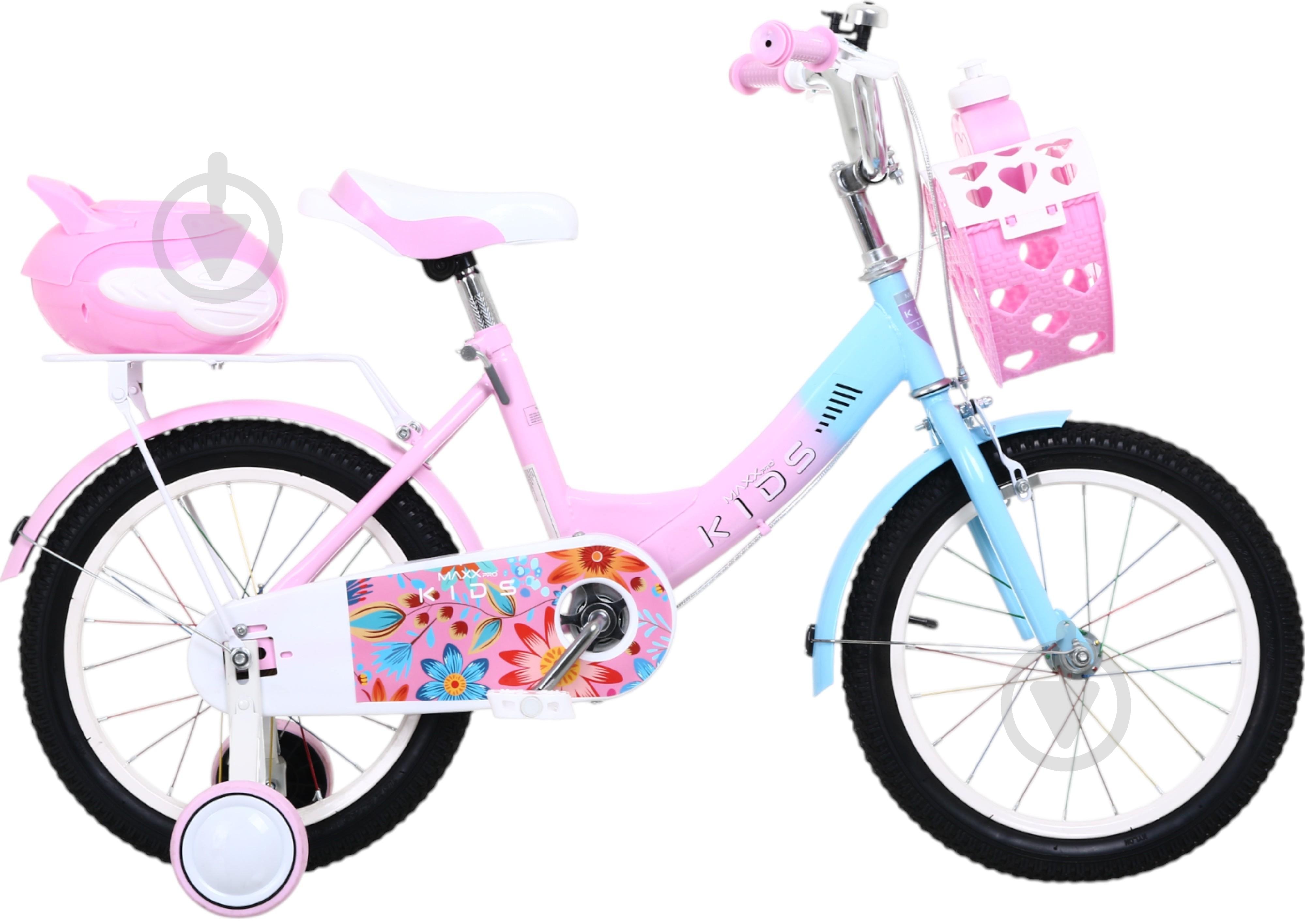 Велосипед дитячий MaxxPro kids 16' KQ-17 рожево-блакитний - фото 2