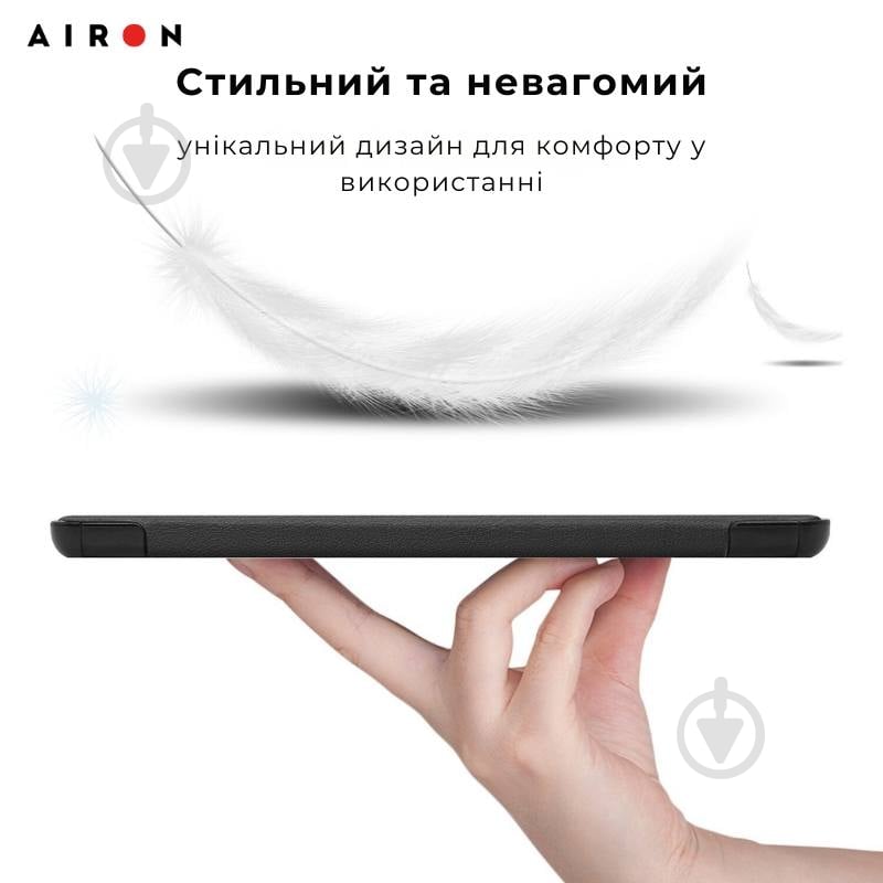 Чехол-книжка AIRON Samsung Galaxy tab S10 Plus 12.4 2024 black (4822356758483) - фото 8 Чехол-книжка AIRON Samsung Galaxy tab S10 Plus 12.4 2024 black (4822356758483) - фото 8