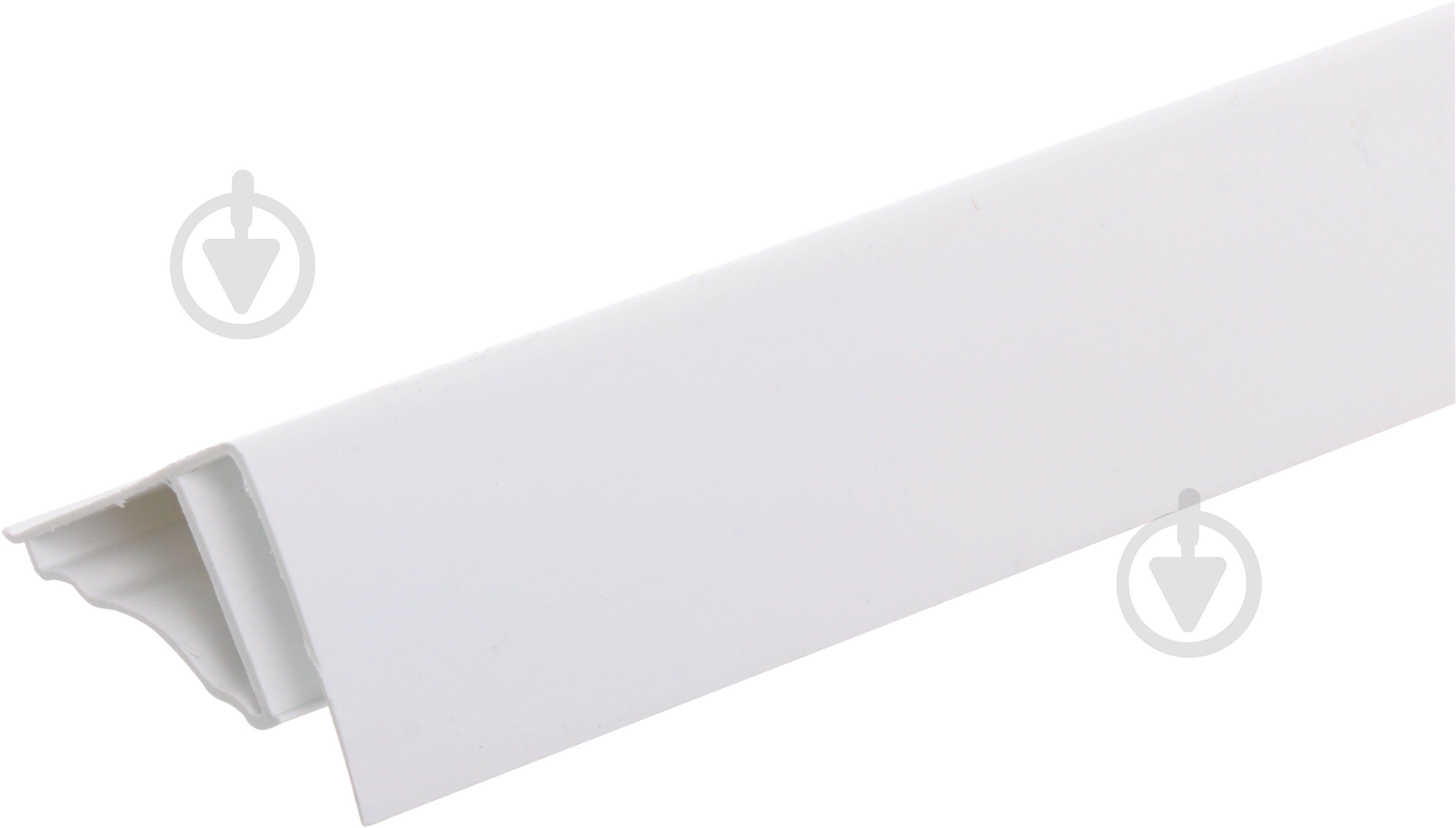 Профіль-плінтус SAN DECOR S4 3м білий - фото 1