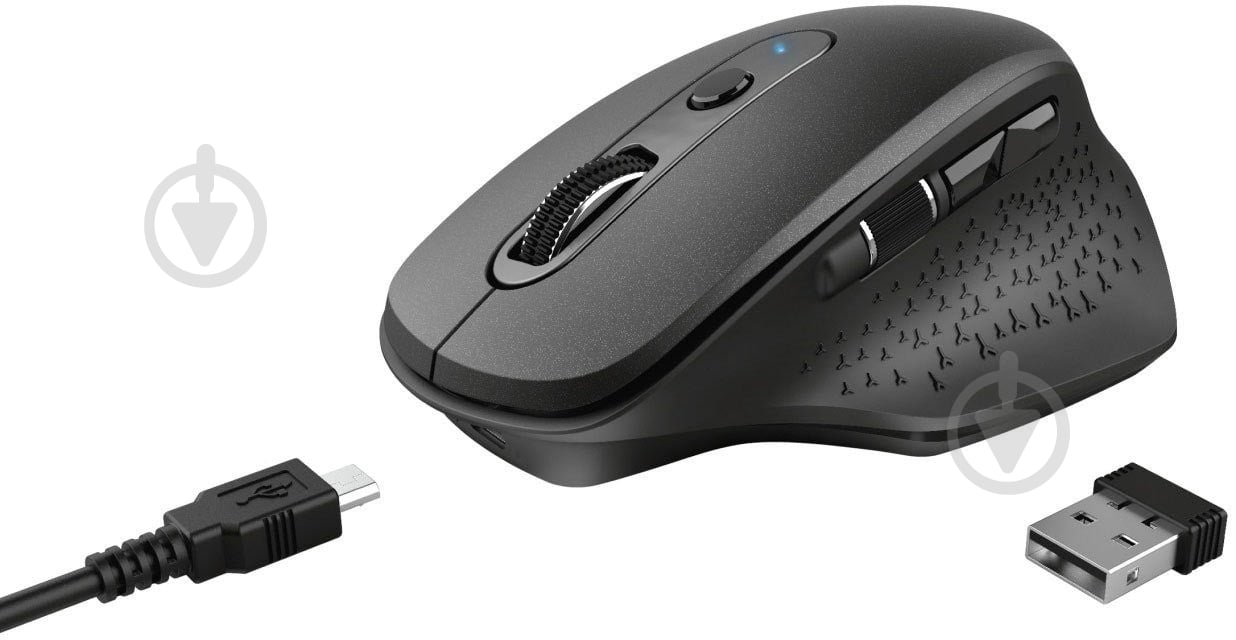 Мышка Trust Ozaa Rechargeable WL Black black (24035) - фото 6