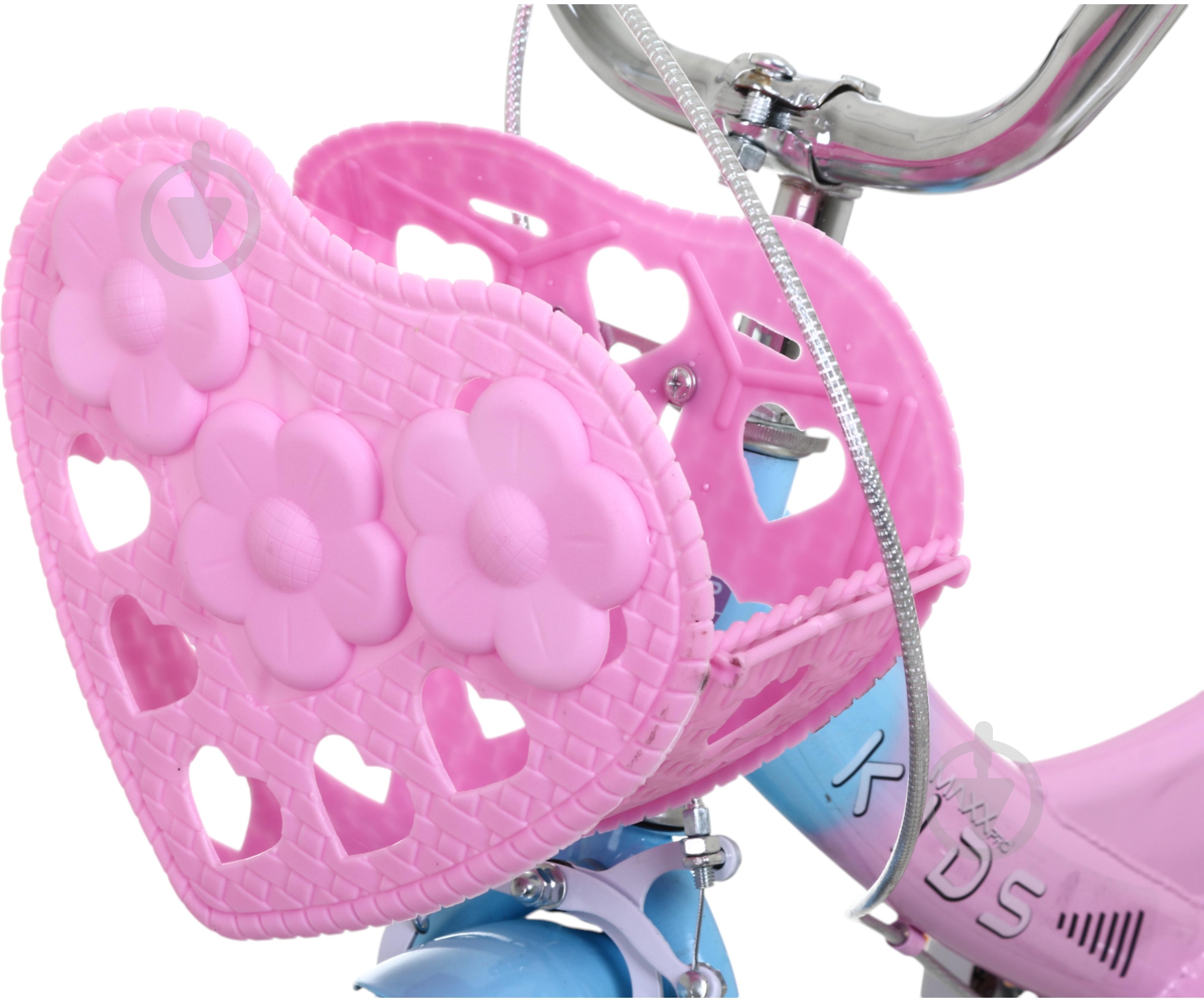Велосипед дитячий MaxxPro kids 12' KQ-17 рожево-блакитний - фото 5