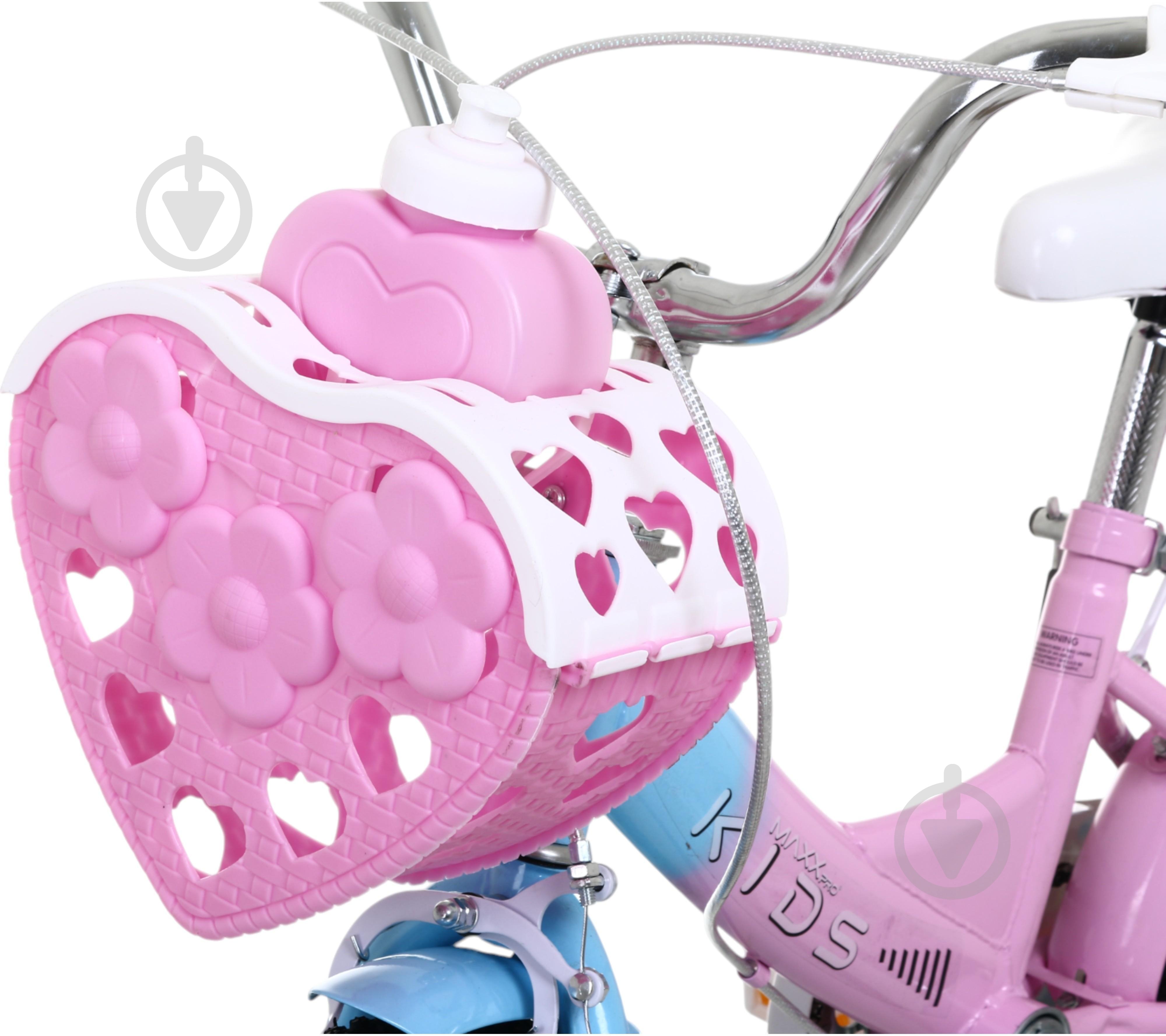 Велосипед дитячий MaxxPro kids 12' KQ-17 рожево-блакитний - фото 6