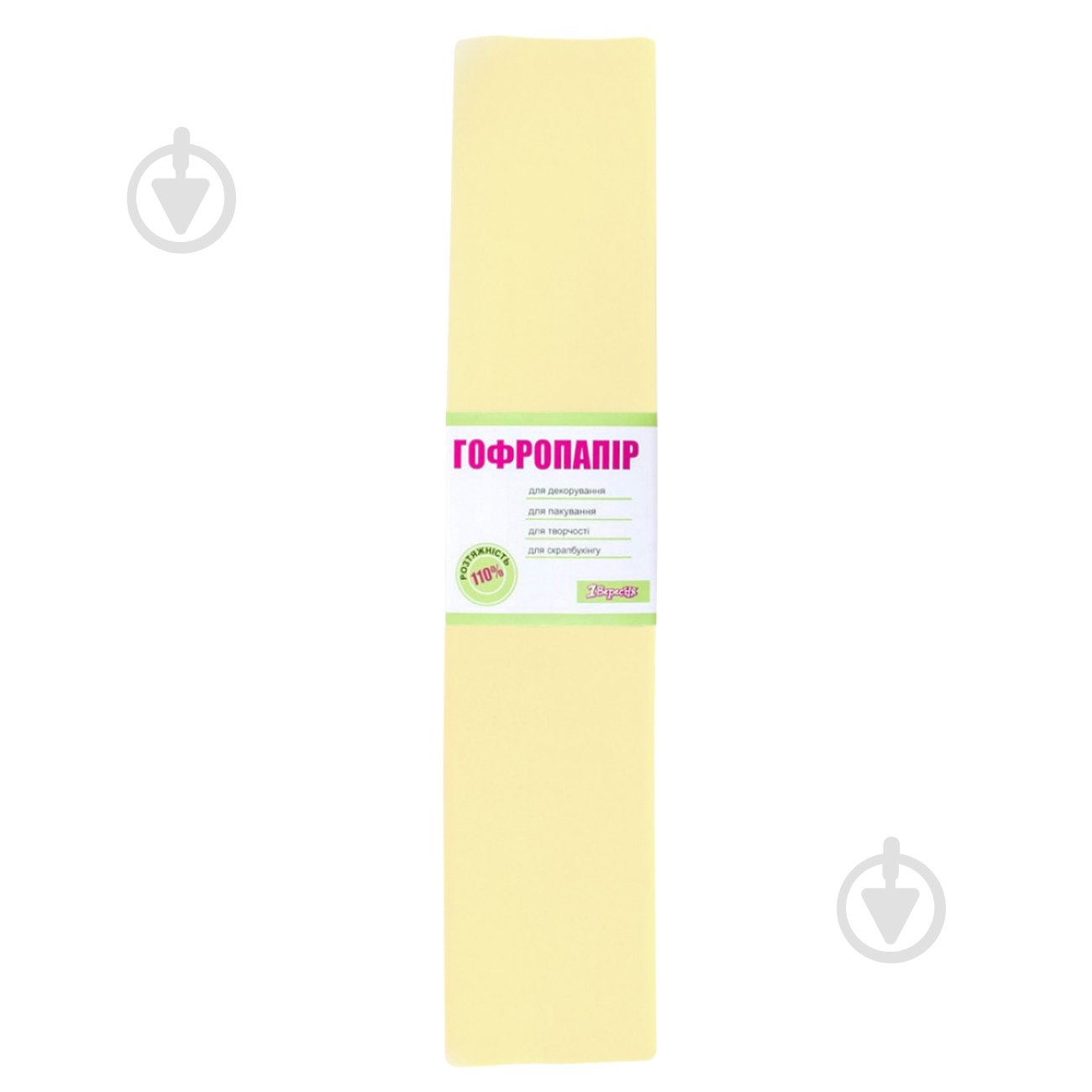 Папір гофрований 1 вересня кремовий 110% (50х200 см) - фото 1 Папір гофрований 1 вересня кремовий 110% (50х200 см) - фото 1