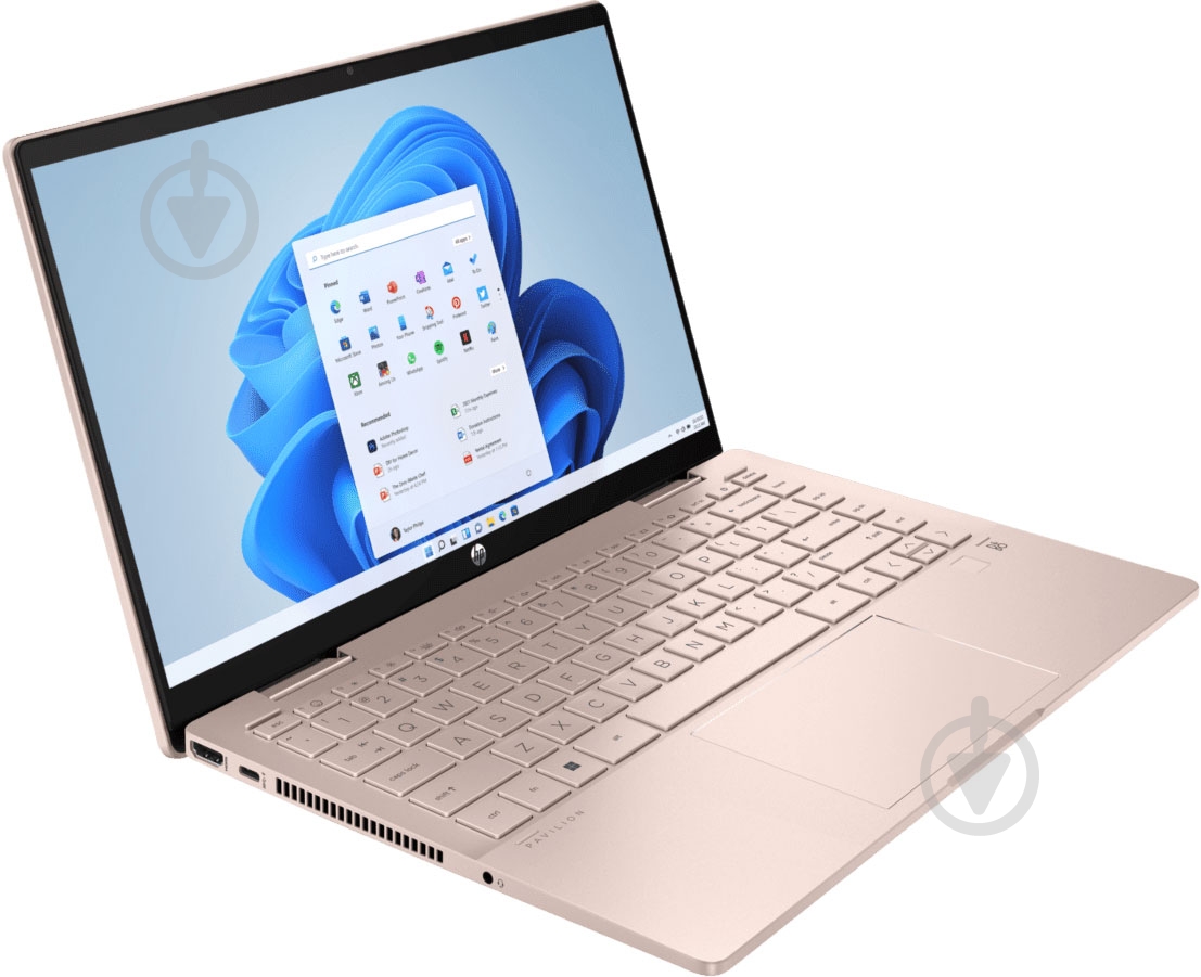 Ноутбук HP Pavilion x360 14" (A0NC0EA) pale golden rose - фото 2
