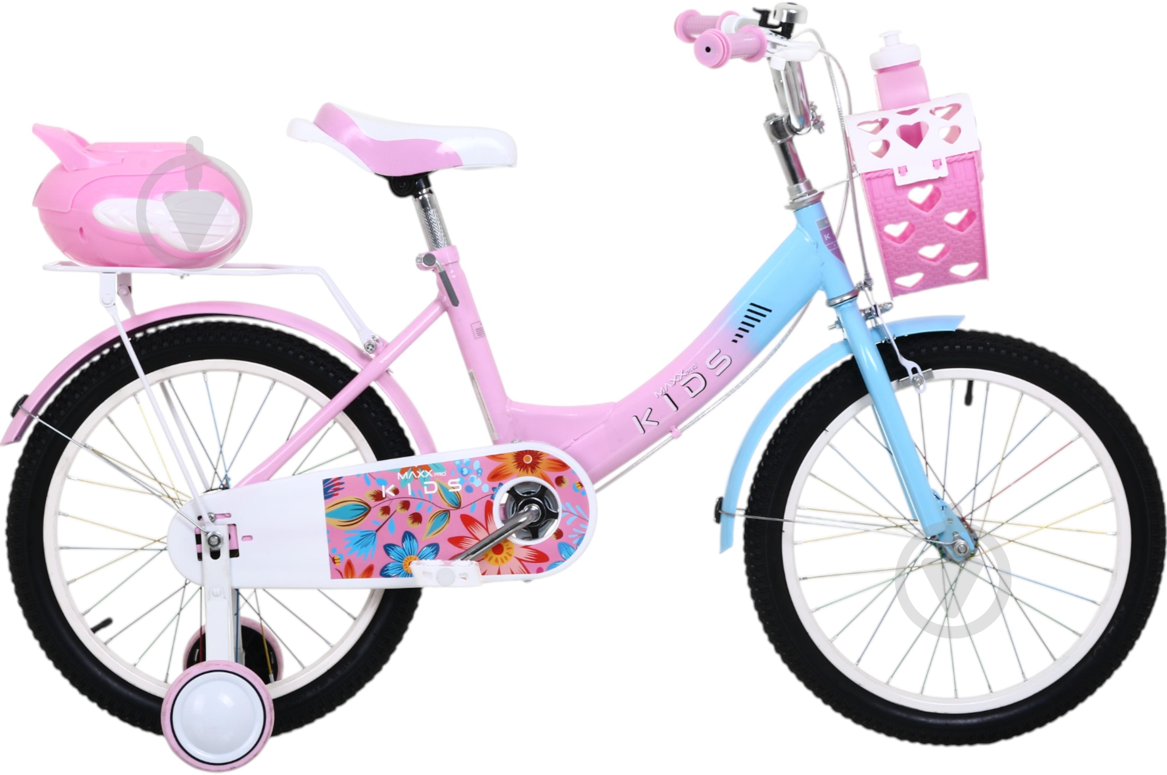 Велосипед дитячий MaxxPro kids 18' KQ-17 рожево-блакитний - фото 2