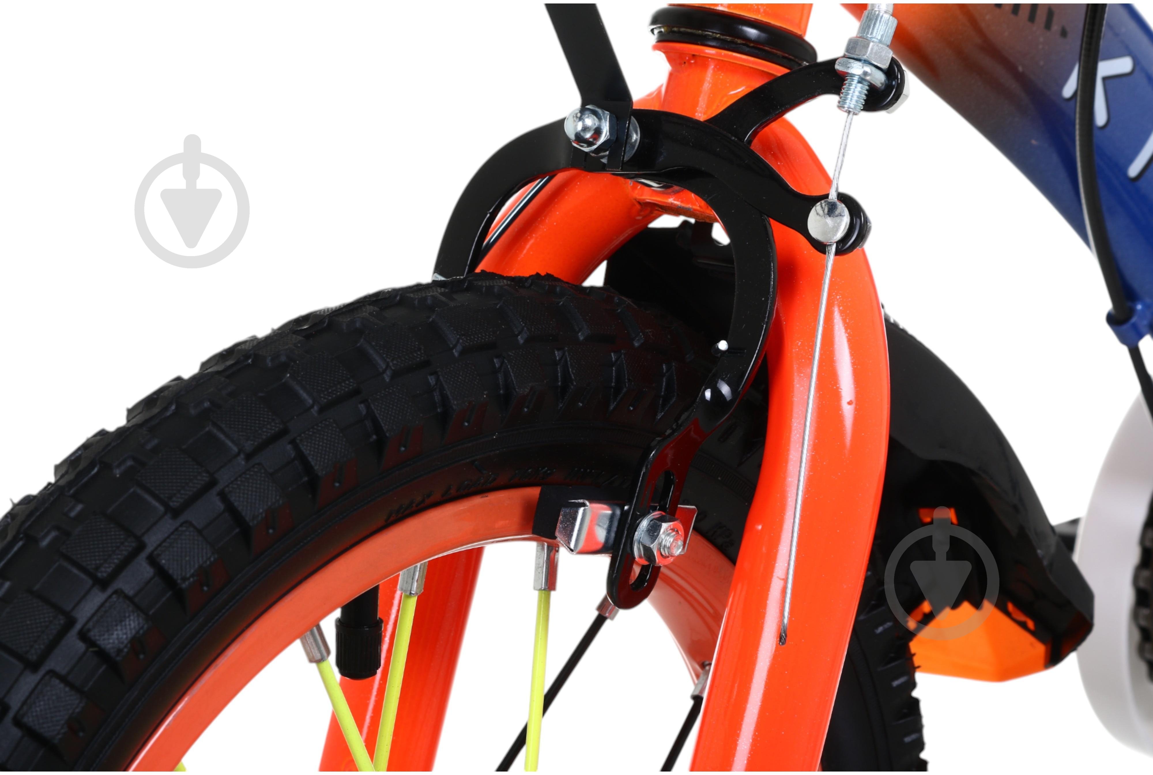 Велосипед дитячий MaxxPro kids 14' KQ-23 блакитний із червоним - фото 3