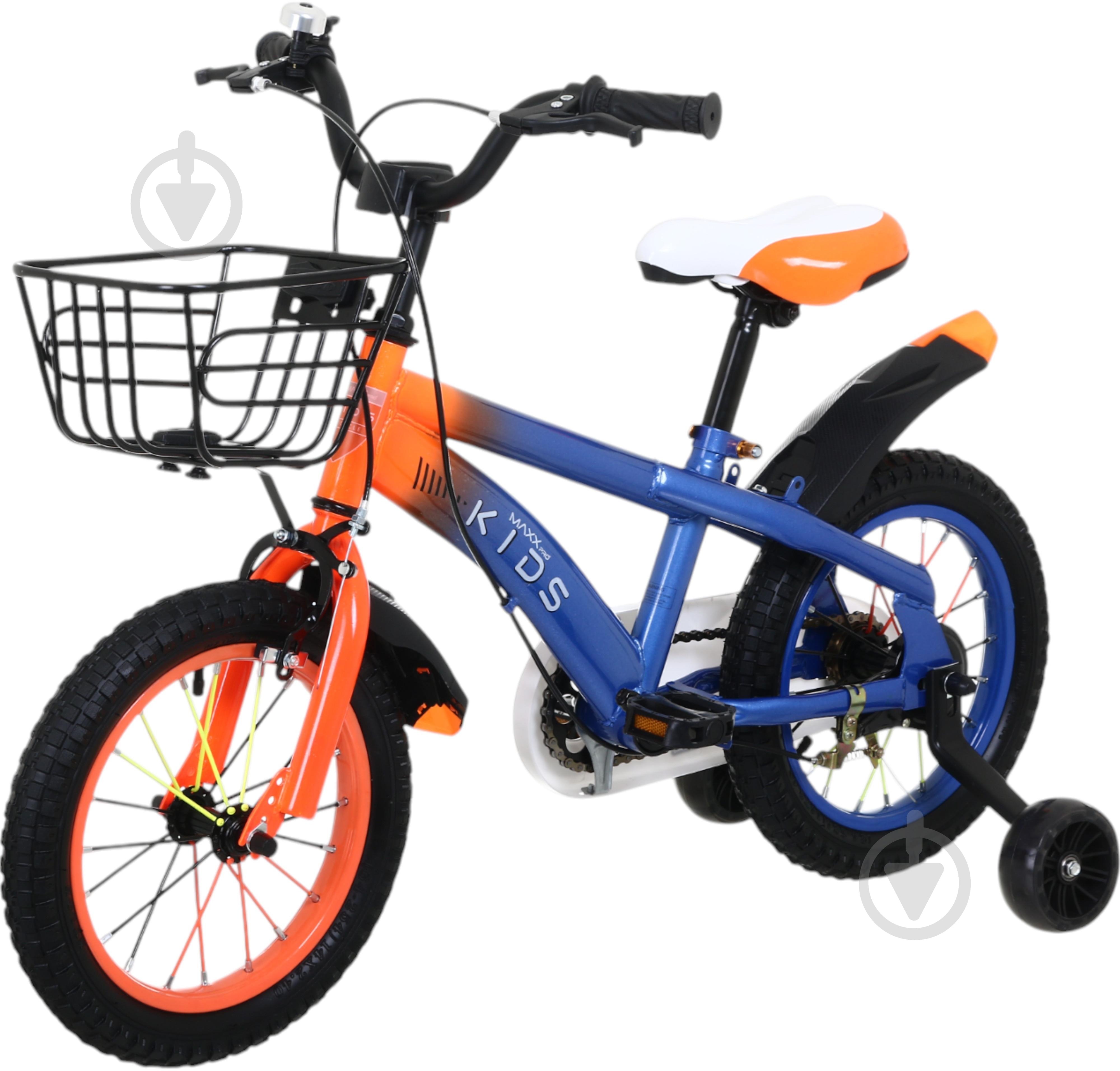 Велосипед дитячий MaxxPro kids 14' KQ-23 блакитний із червоним - фото 1