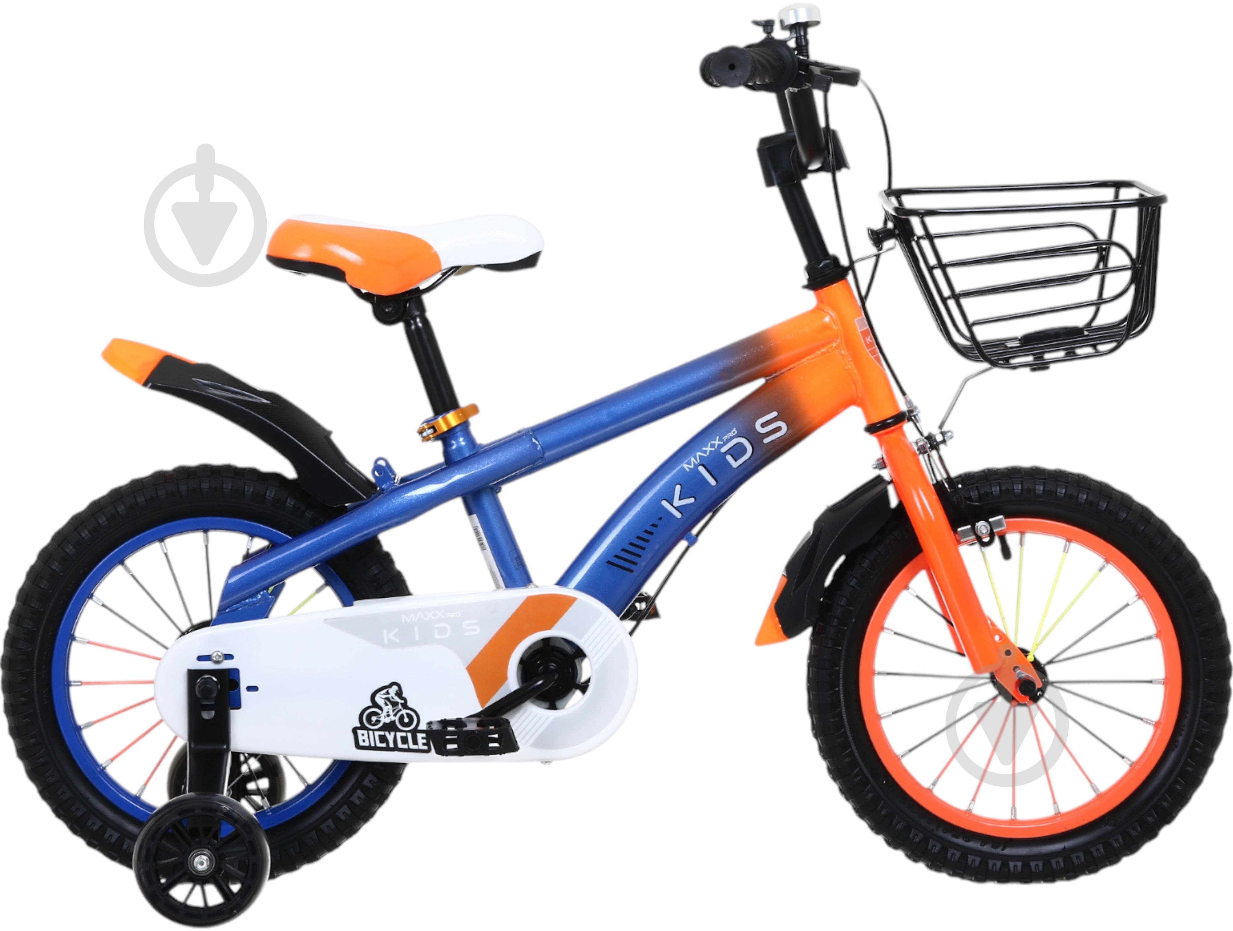 Велосипед дитячий MaxxPro kids 14' KQ-23 блакитний із червоним - фото 2