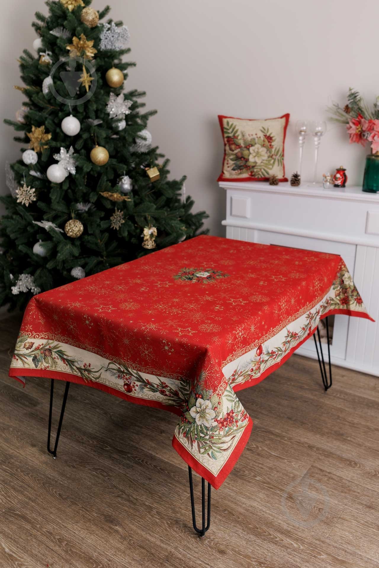 Подушка декоративна Різдвяний букет 45x45 см La Nuit - фото 5