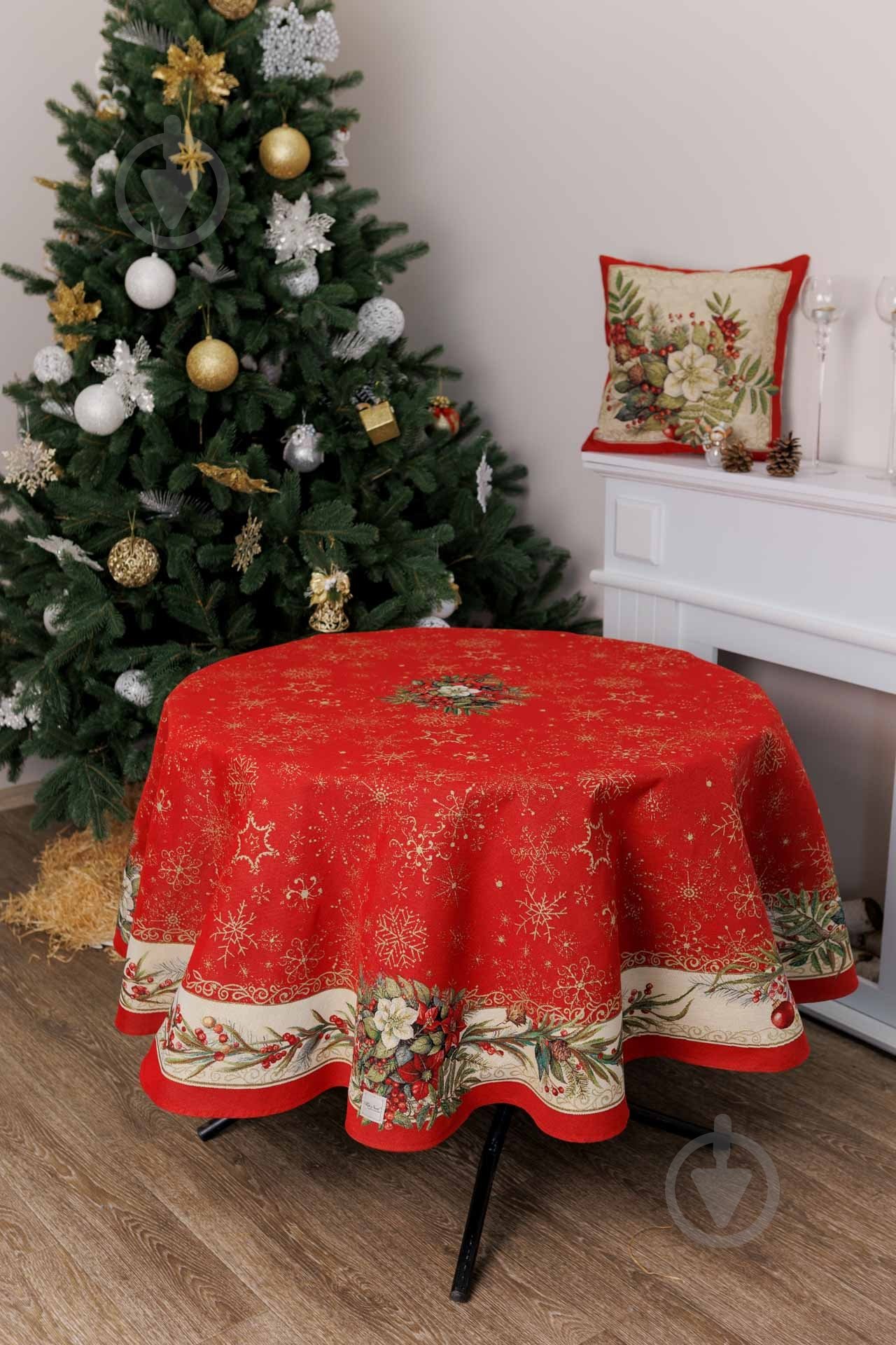 Подушка декоративна Різдвяний букет 45x45 см La Nuit - фото 4