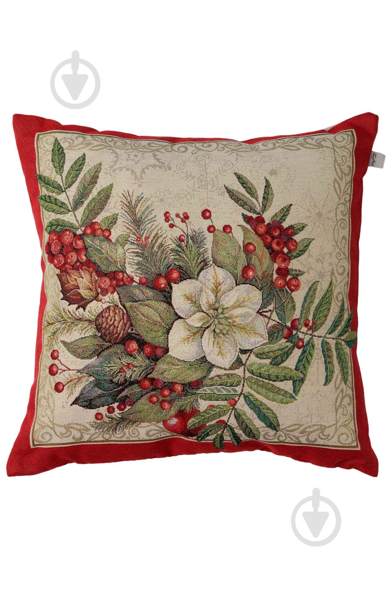 Подушка декоративна Різдвяний букет 45x45 см La Nuit - фото 1