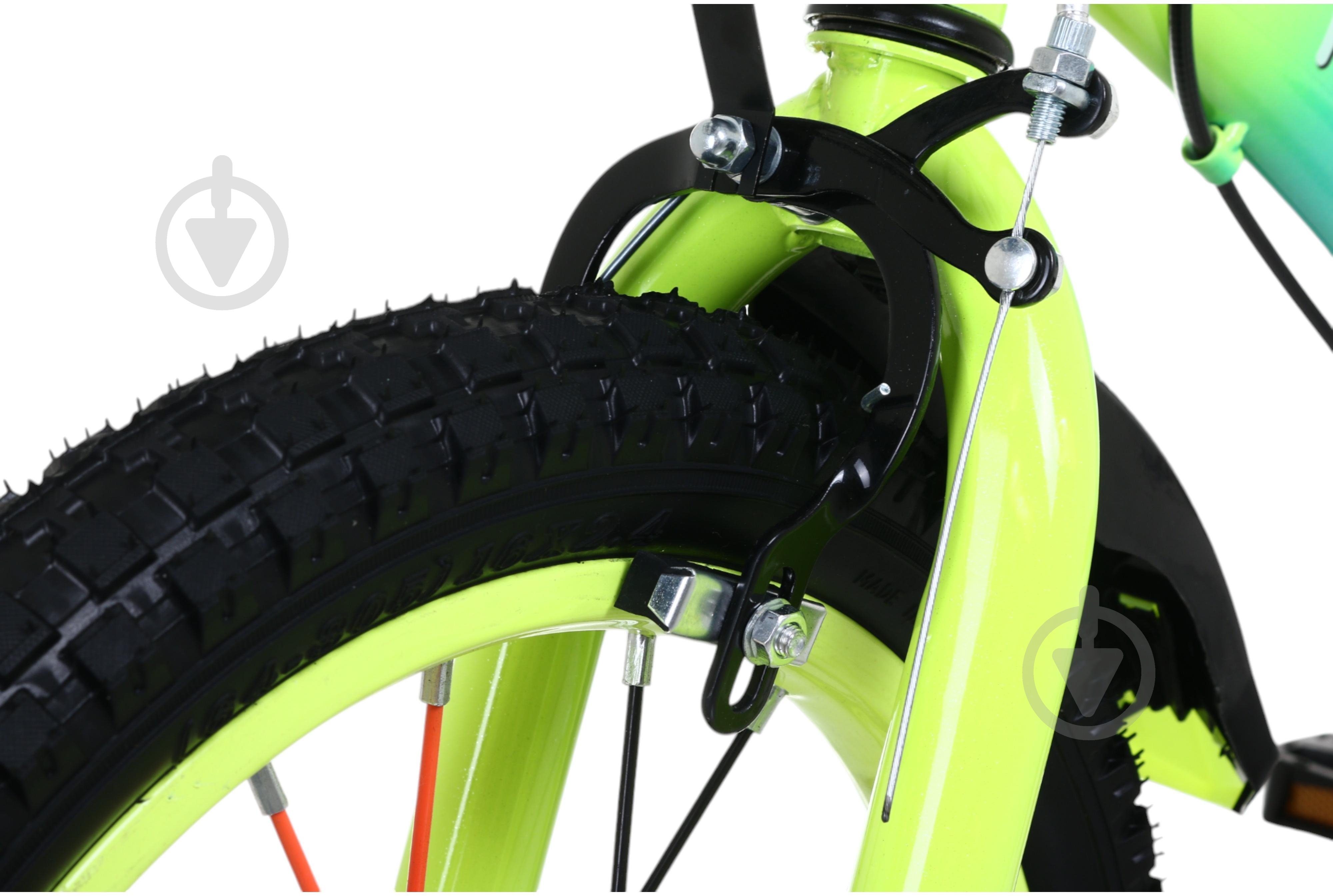 Велосипед дитячий MaxxPro kids 16' KQ-23 блакитний із жовтим - фото 5