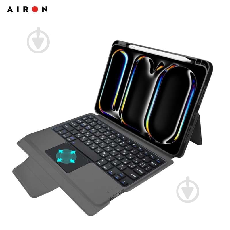 Чохол-клавіатура AIRON iPad Pro 13 black (4822352781231) - фото 7