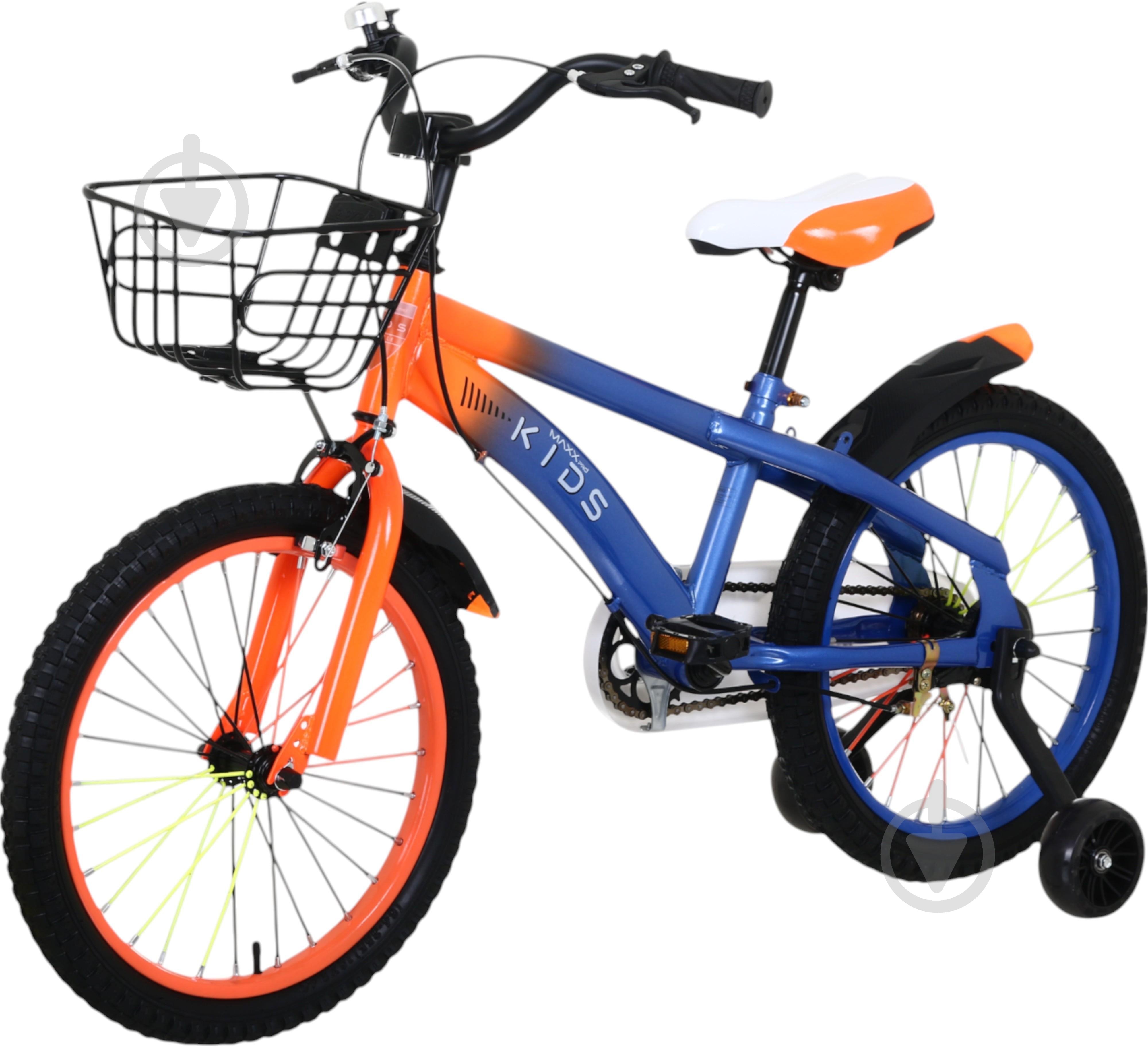 Велосипед дитячий MaxxPro kids 18' KQ-23 блакитний із червоним - фото 1