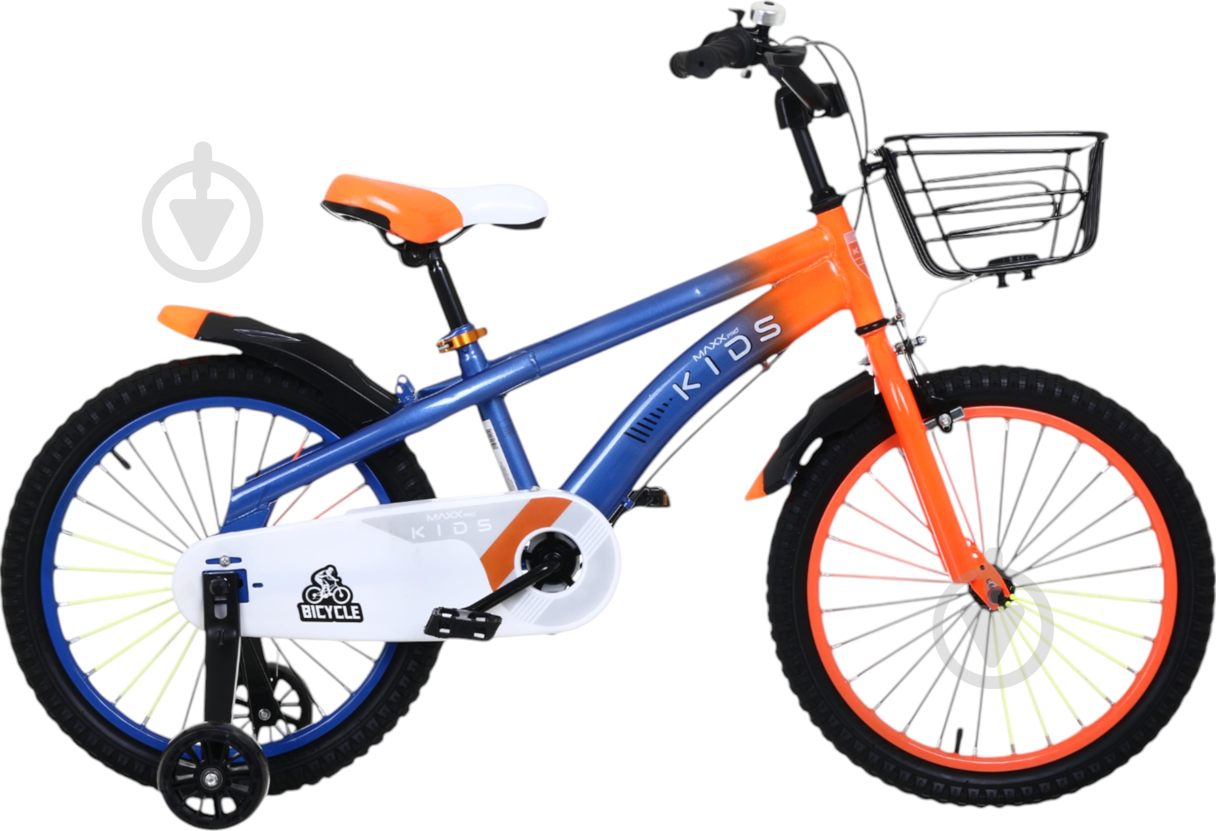 Велосипед дитячий MaxxPro kids 18' KQ-23 блакитний із червоним - фото 2