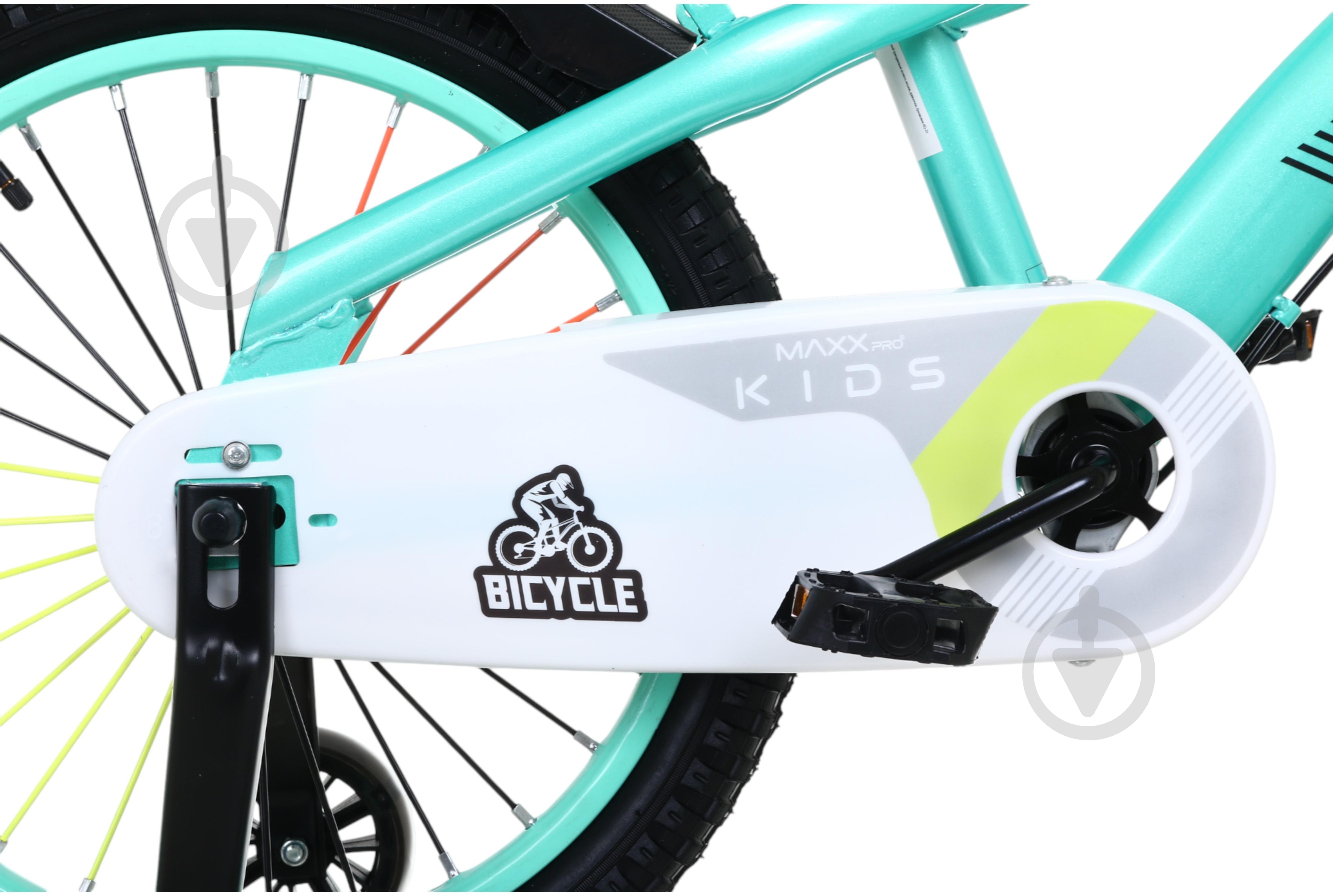 Велосипед дитячий MaxxPro kids 18' KQ-23 блакитний із жовтим - фото 9