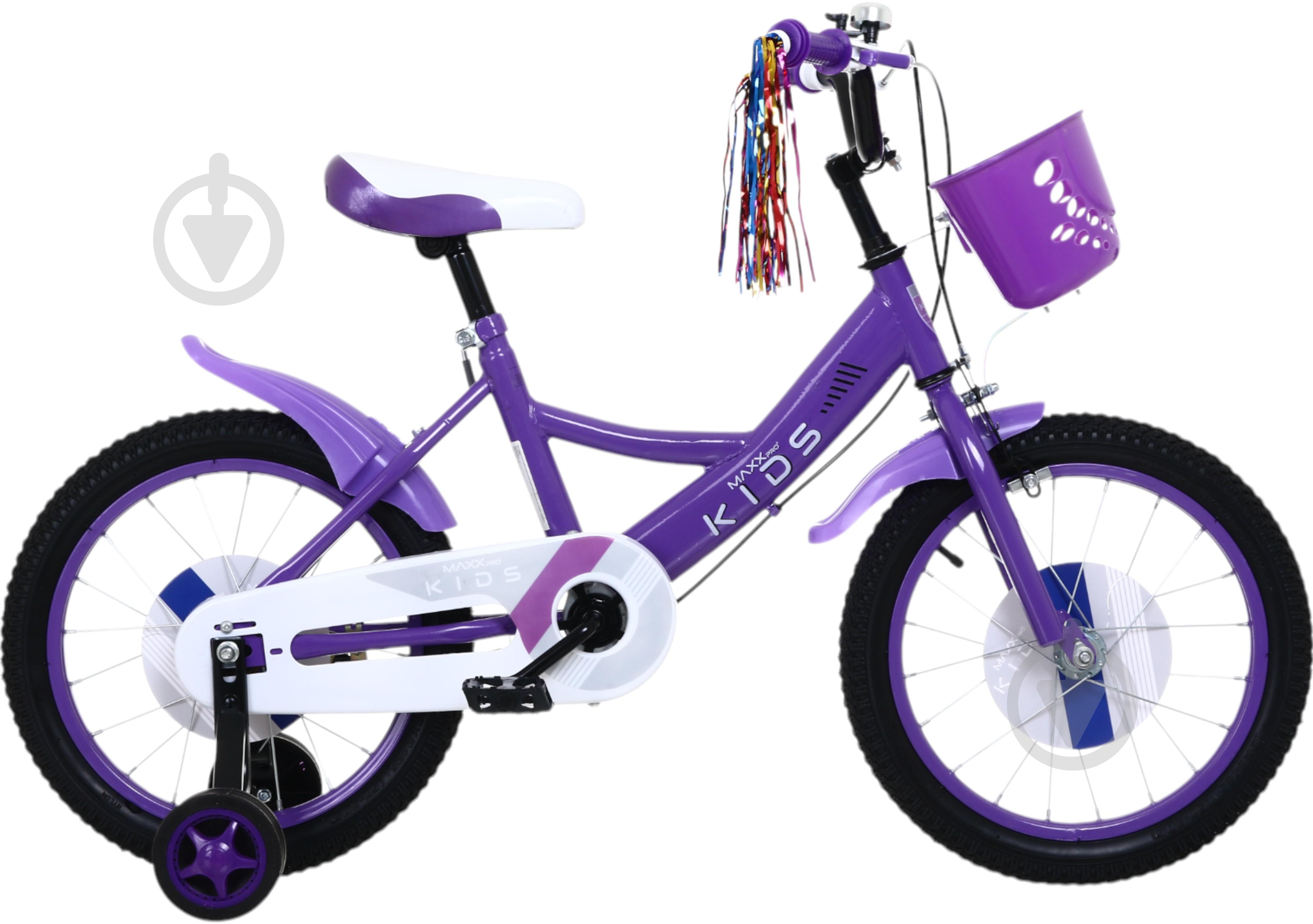 Велосипед дитячий MaxxPro kids 16' KQ-27 фіолетовий - фото 2