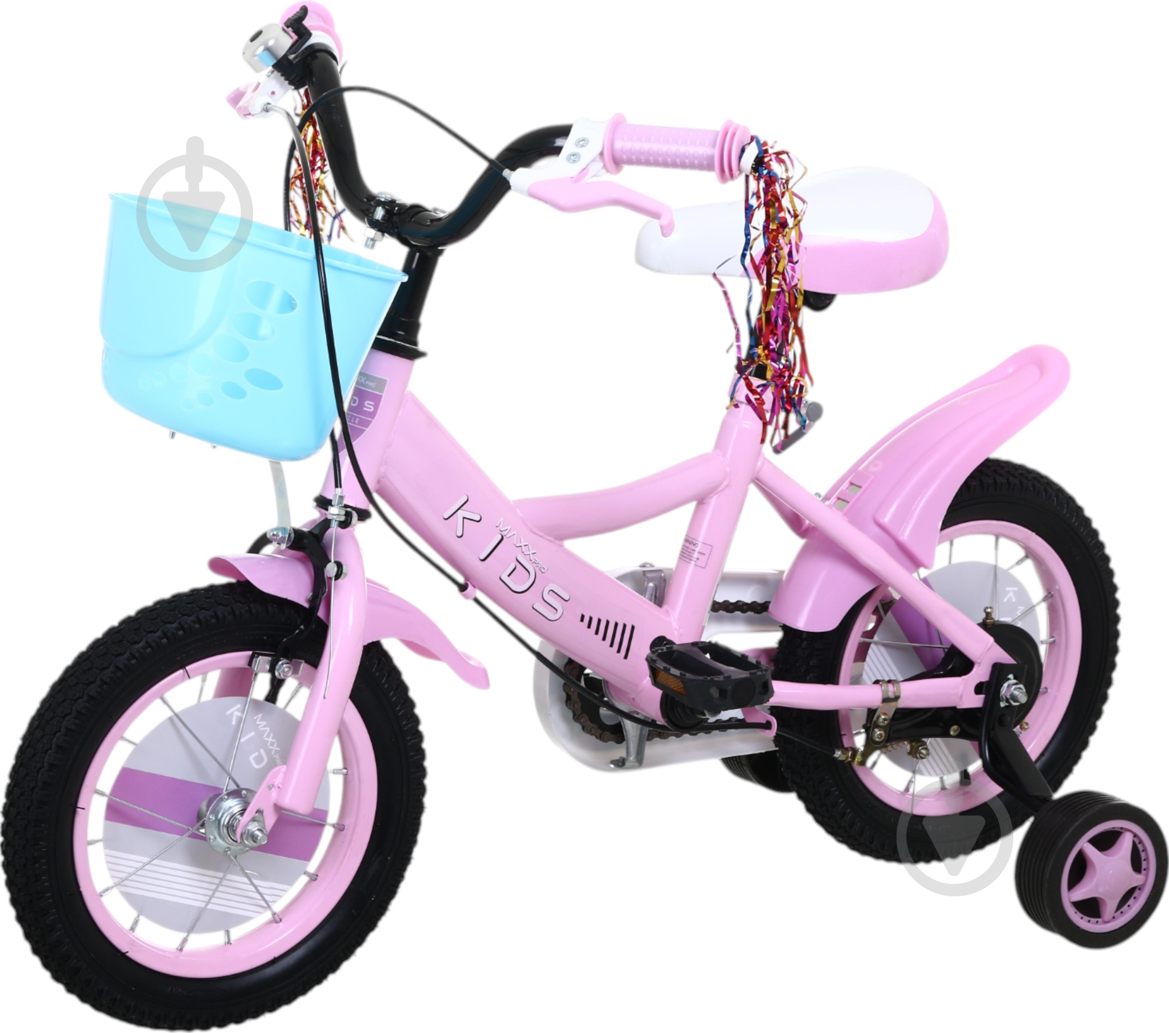 Велосипед дитячий MaxxPro kids 12' KQ-27 рожевий - фото 1
