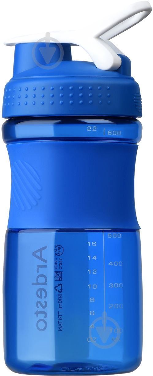 Пляшка для води ARDESTO Smart bottle 600 мл синя AR2202TB - фото 2
