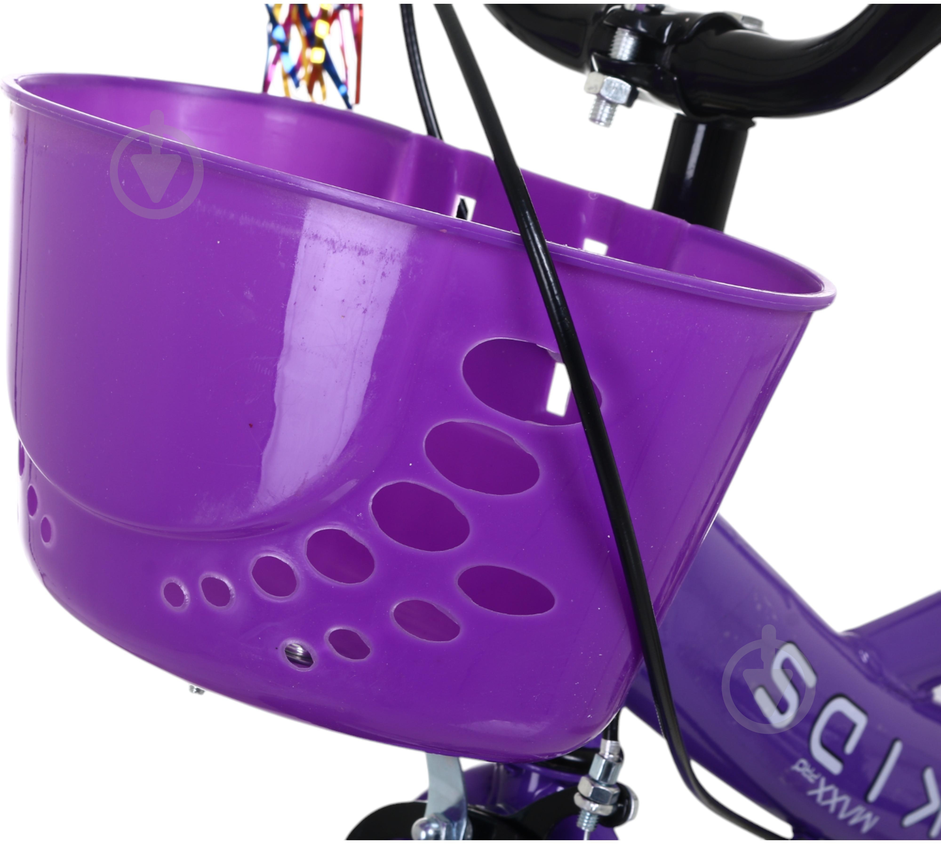 Велосипед дитячий MaxxPro kids 12' KQ-27 фіолетовий - фото 6