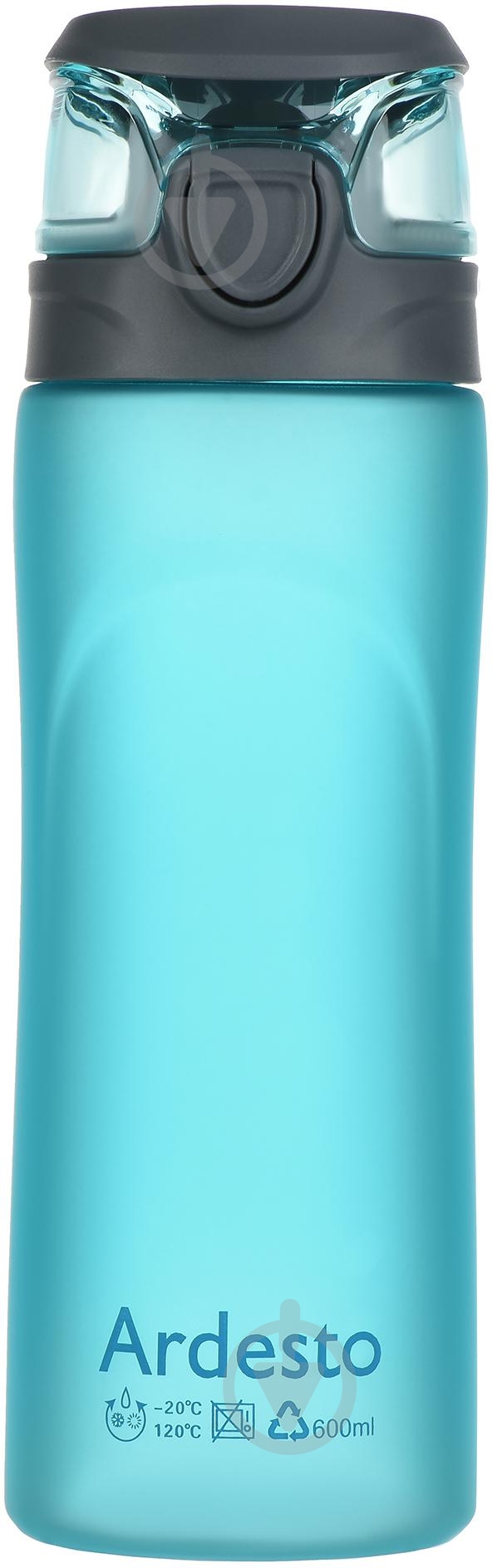 Бутылка для воды ARDESTO Matte Bottle 600 мл голубая AR2205PB - фото 1