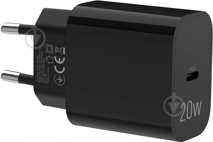 Зарядний пристрій Make 20W Type-C PD3.0 Black (MCW-2011BK) - фото 6 Зарядний пристрій Make 20W Type-C PD3.0 Black (MCW-2011BK) - фото 6