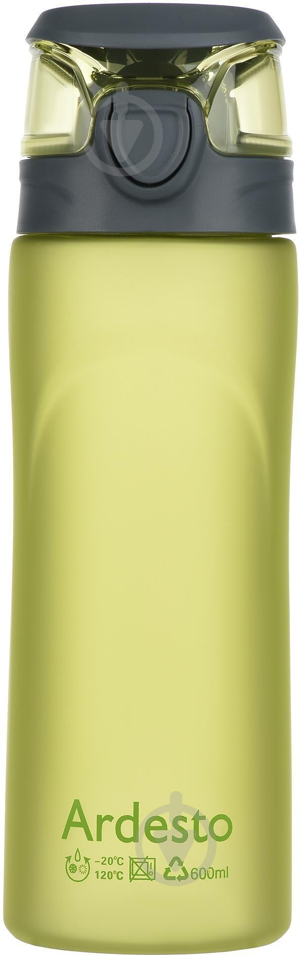 Бутылка для воды Ardesto Matte Bottle 600 мл зеленая AR2205PG - фото 1