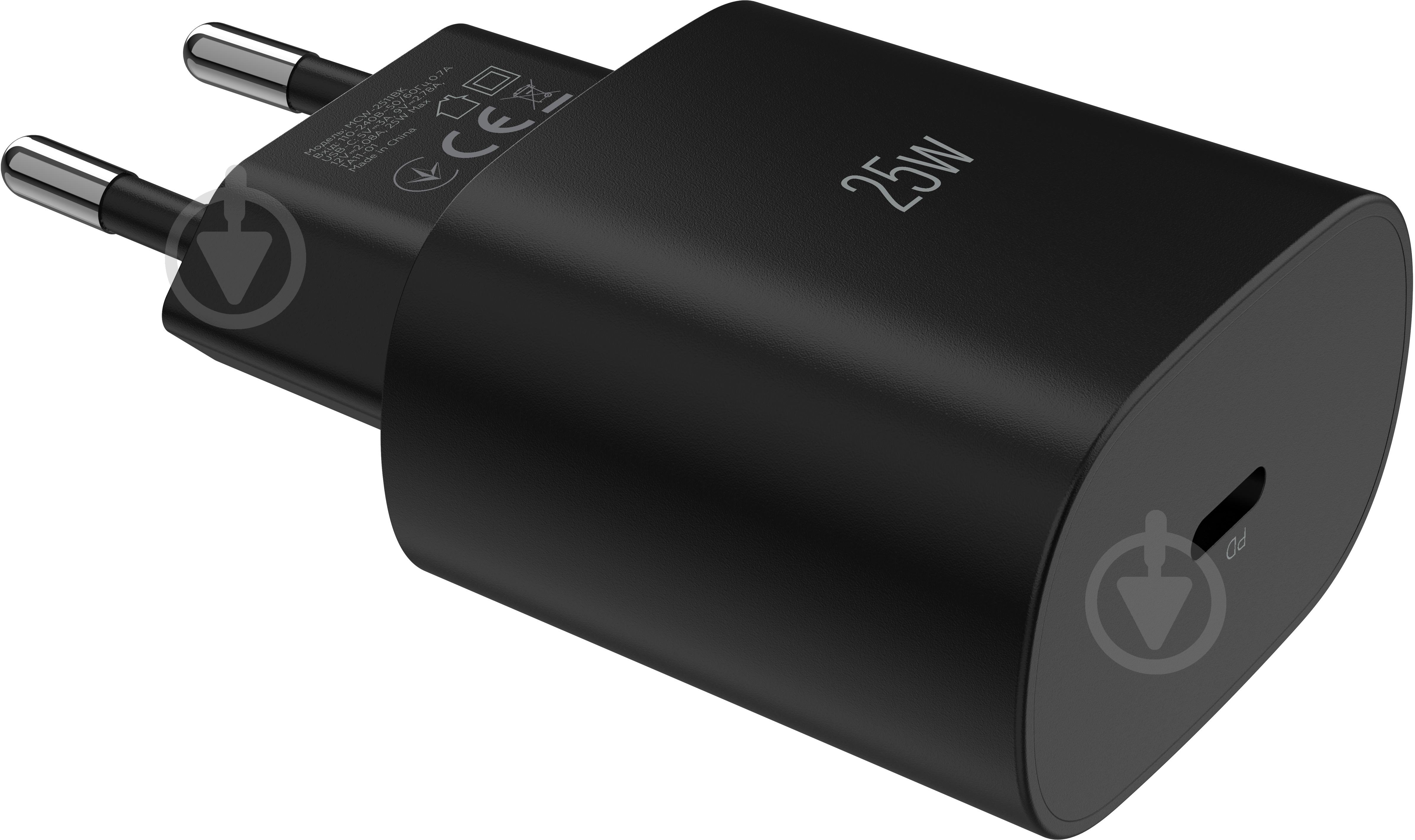 Зарядний пристрій Make 25W GaN PD Black (MCW-2511BK) - фото 6 Зарядний пристрій Make 25W GaN PD Black (MCW-2511BK) - фото 6