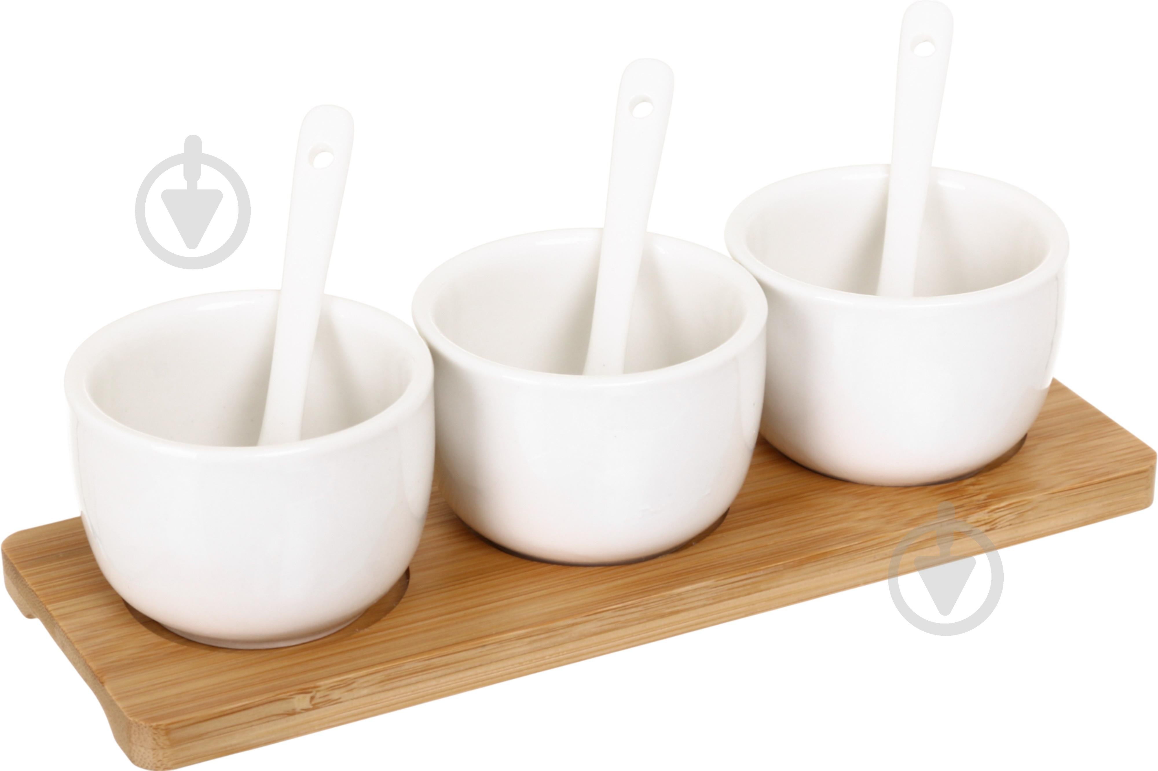 Набор емкостей для соуса Excellent Houseware с ложками Classic 7 предметов - фото 1 Набор емкостей для соуса Excellent Houseware с ложками Classic 7 предметов - фото 1