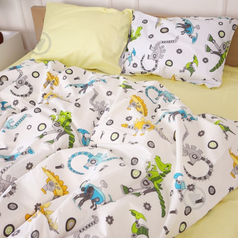 Наволочка бязь 17-0576 Dinosaur robot 70x70 см мультиколор MirSon - фото 3 Наволочка бязь 17-0576 Dinosaur robot 70x70 см мультиколор MirSon - фото 3