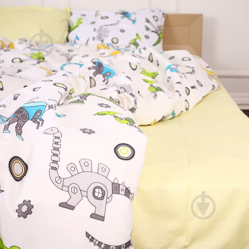 Наволочка бязь 17-0576 Dinosaur robot 70x70 см мультиколор MirSon - фото 4 Наволочка бязь 17-0576 Dinosaur robot 70x70 см мультиколор MirSon - фото 4